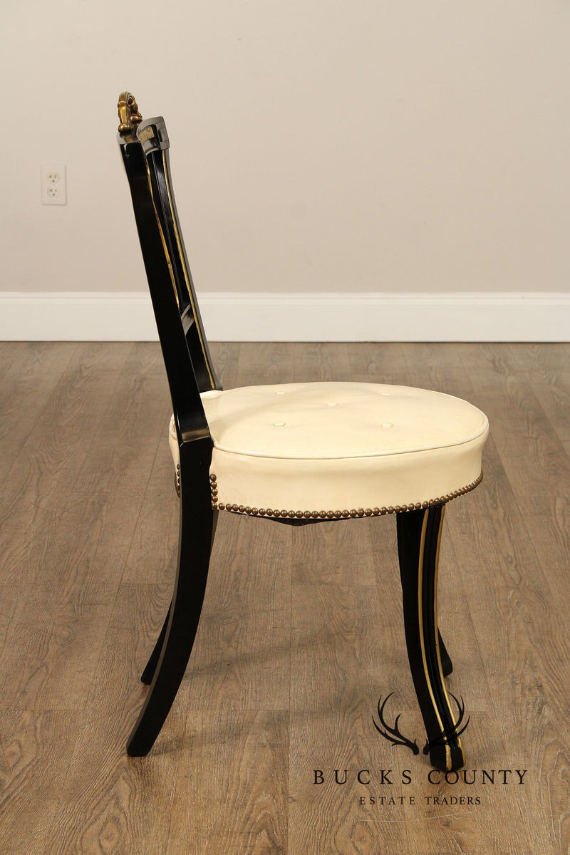 Regency Style Ebonized Side Chair