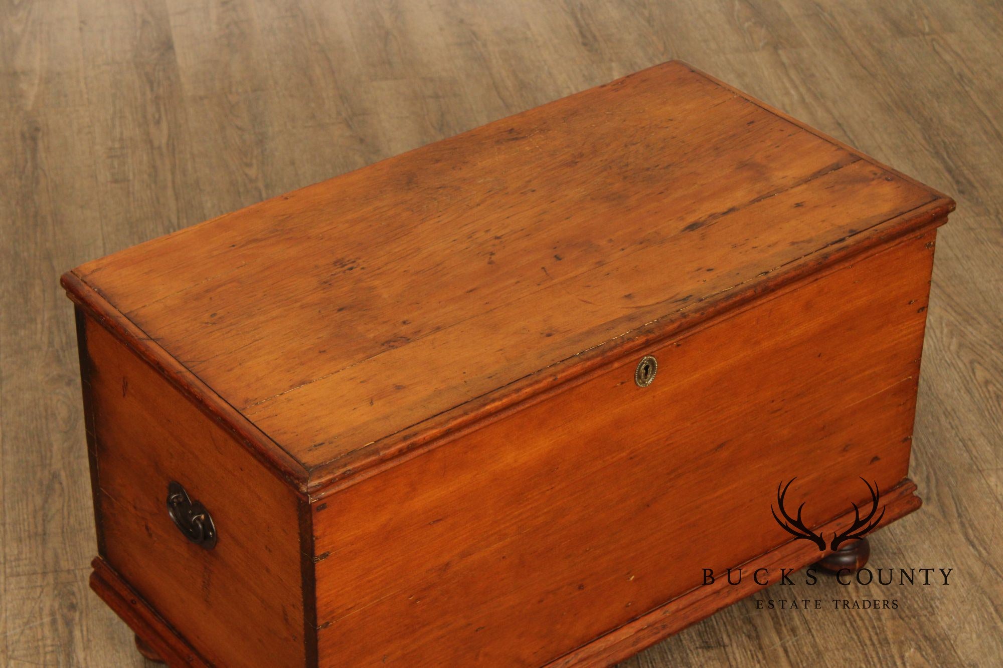 Antique American Pine Blanket Chest