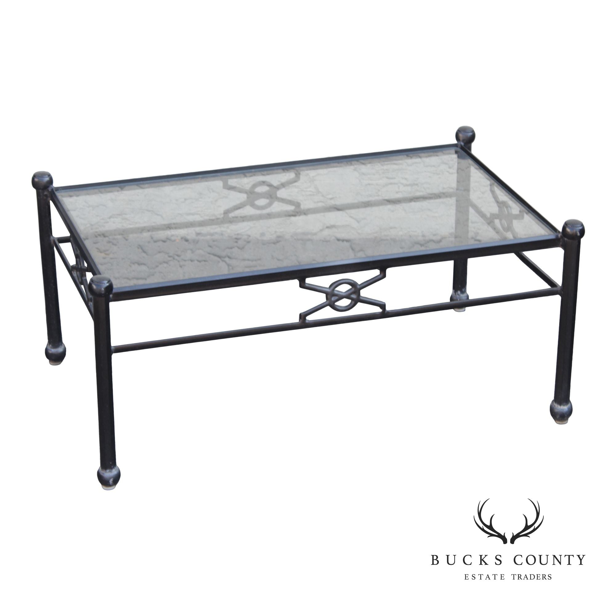 Woodard Delphi Cast Aluminum Glass Top coffee Table