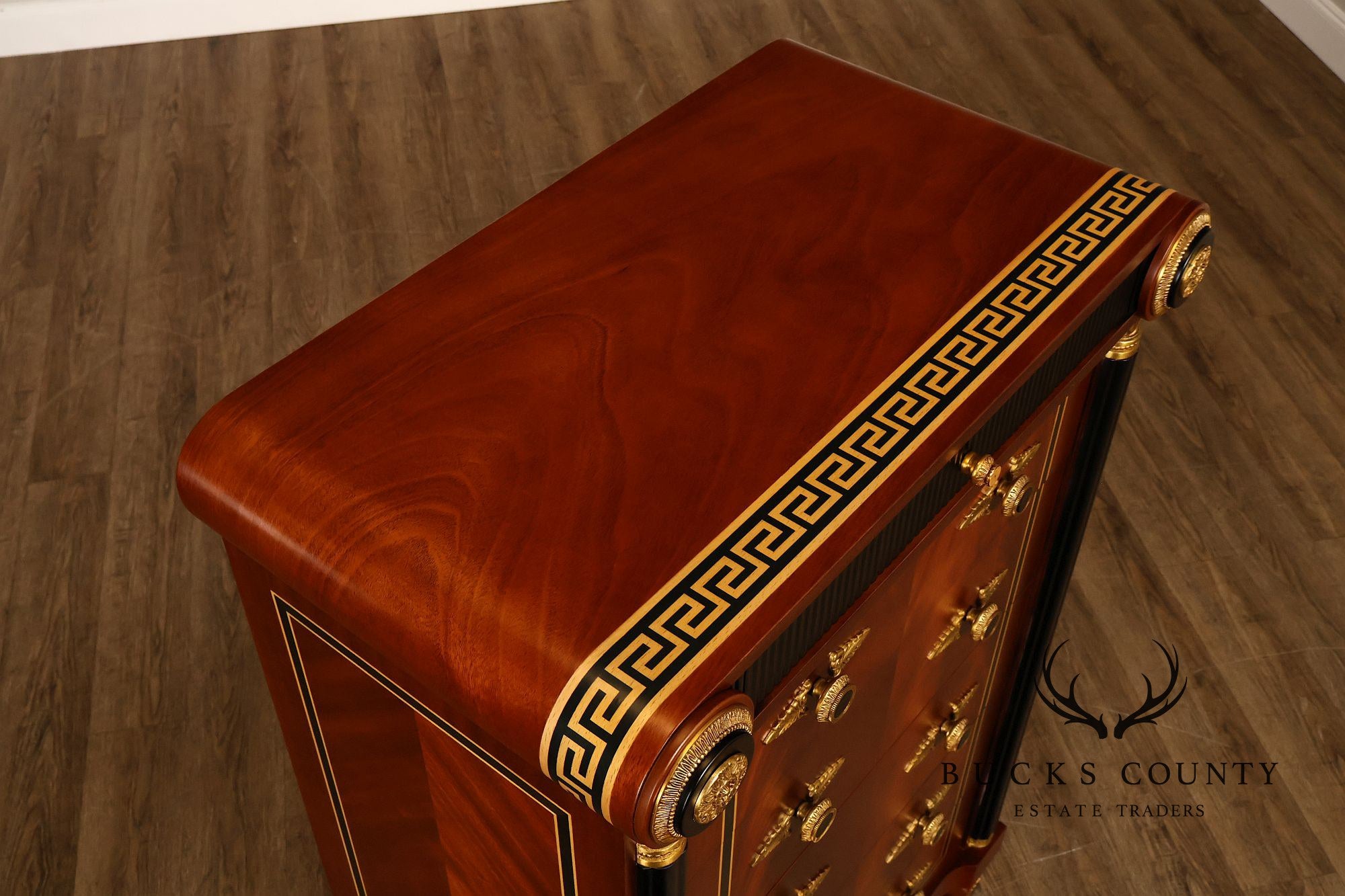 Infinity Furniture Neoclassical Style Mahogany Tall Chest