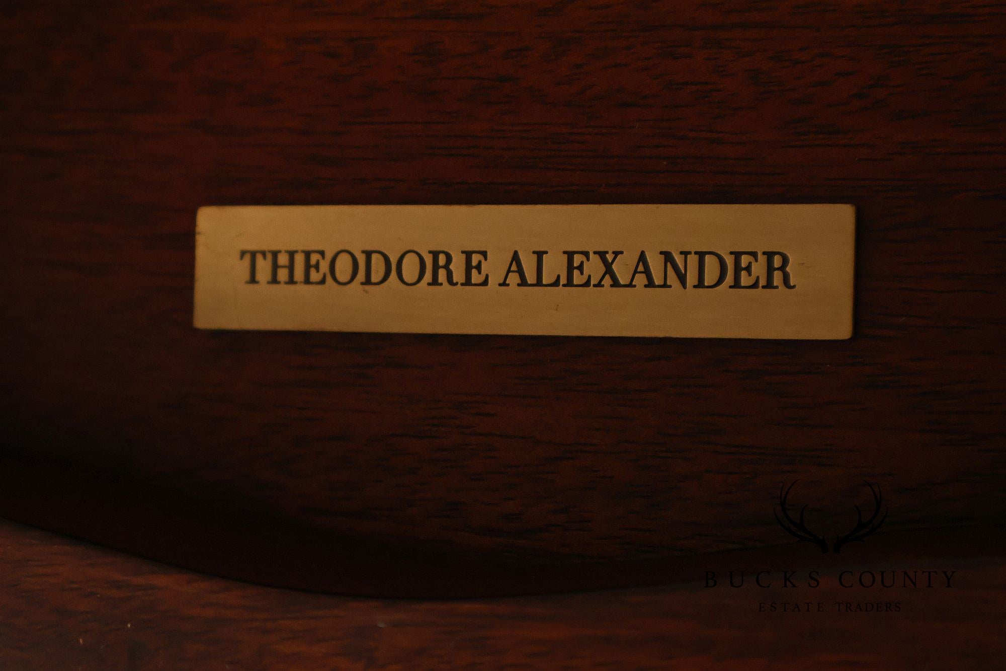 Theodore Alexander 18th Century Style Mahogany Lamp Table