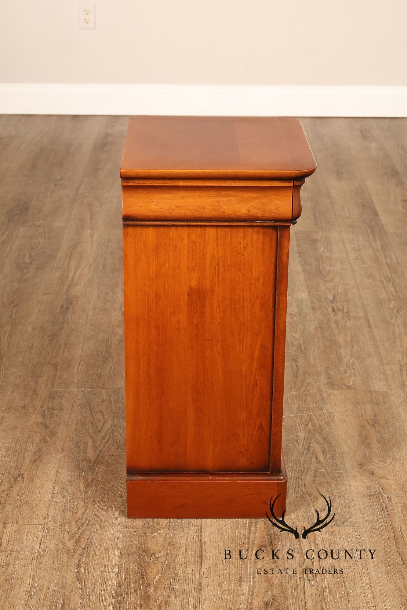 French  Louis Philippe Style Pair Of Cherry Nightstands