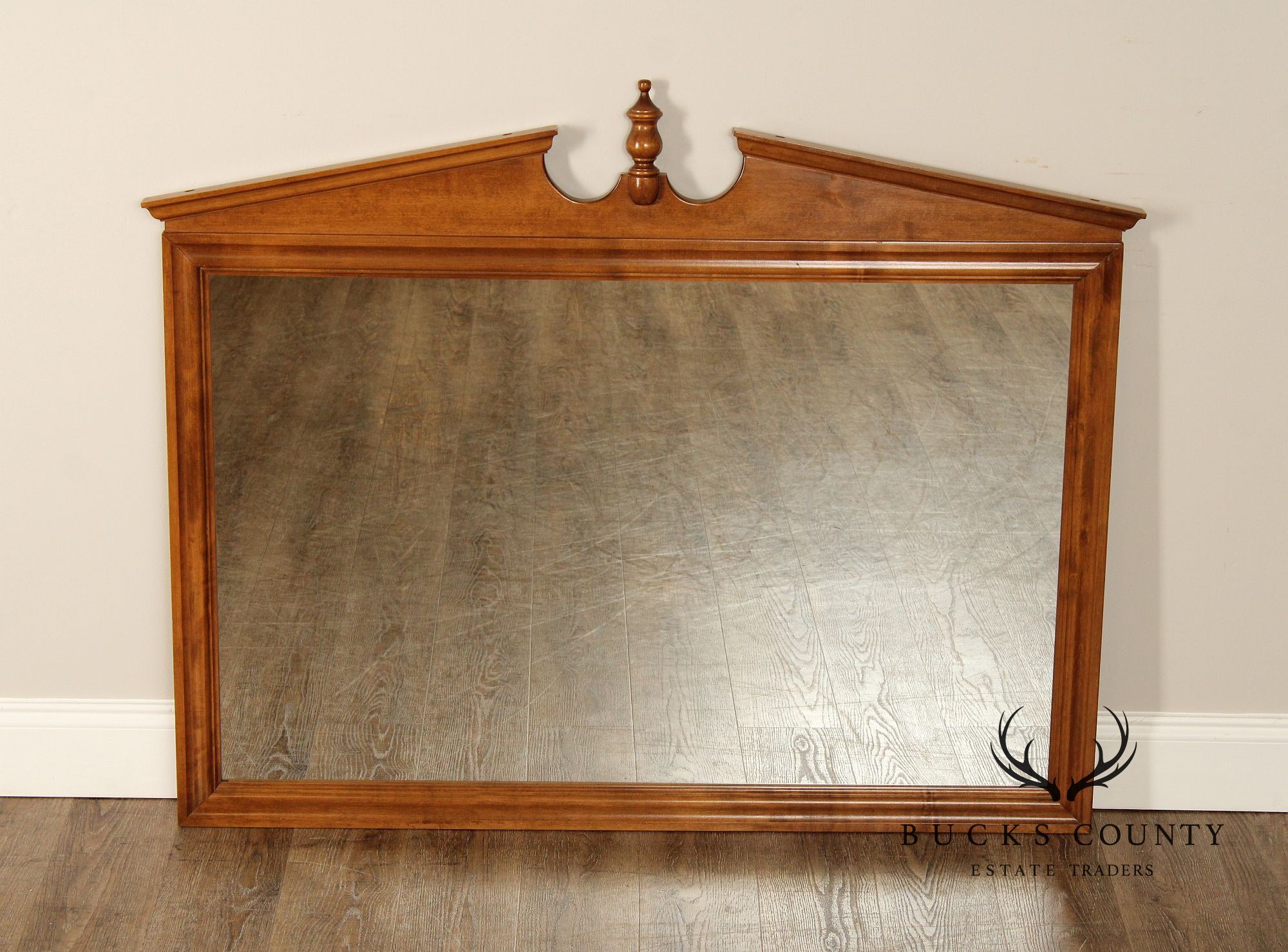 Ethan Allen Early American Style Vintage Maple Dresser Mirror