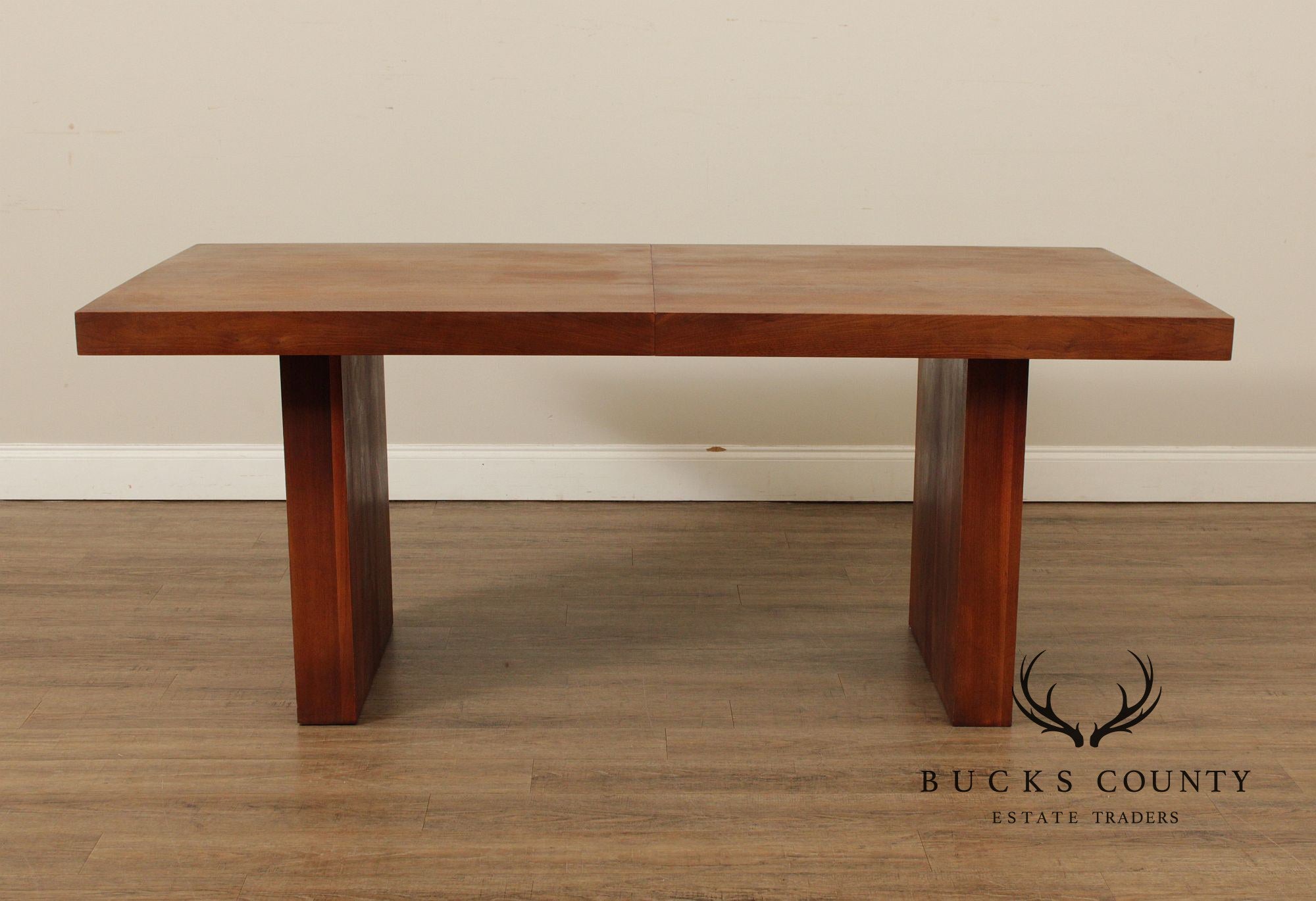 Mid Century Modern Walnut Expandable Dining Table