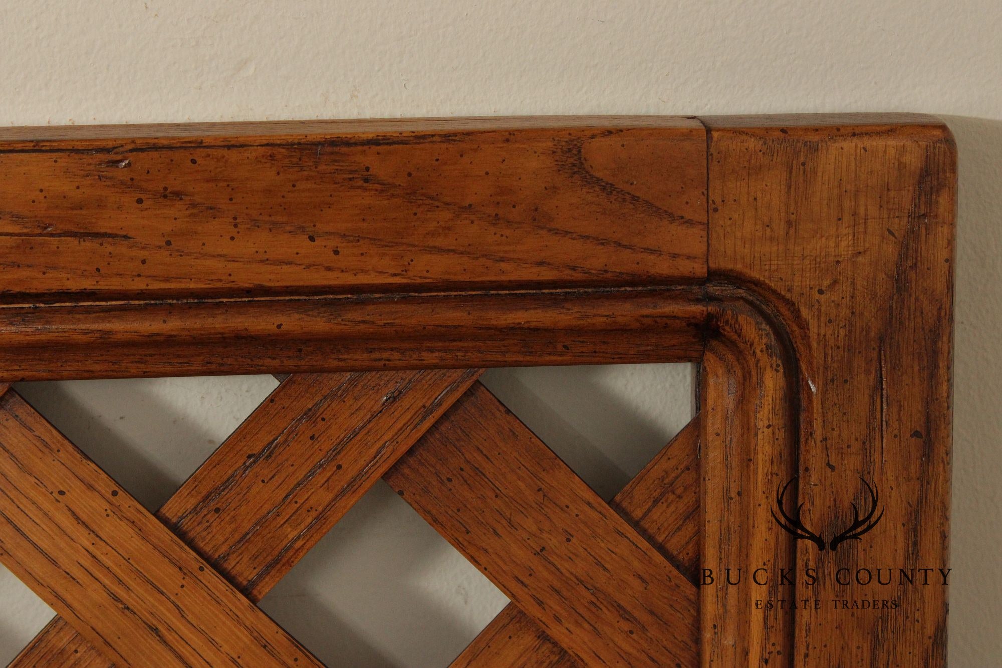 Henredon Artefacts Oak Lattice King Size Headboard