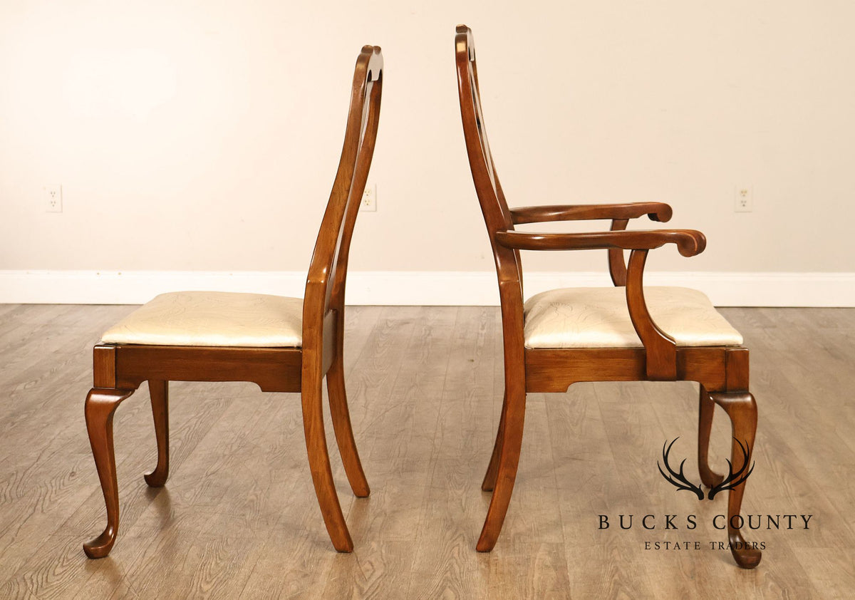 Pennsylvania House Queen Anne Style Set of Six Cherry Dining Chairs
