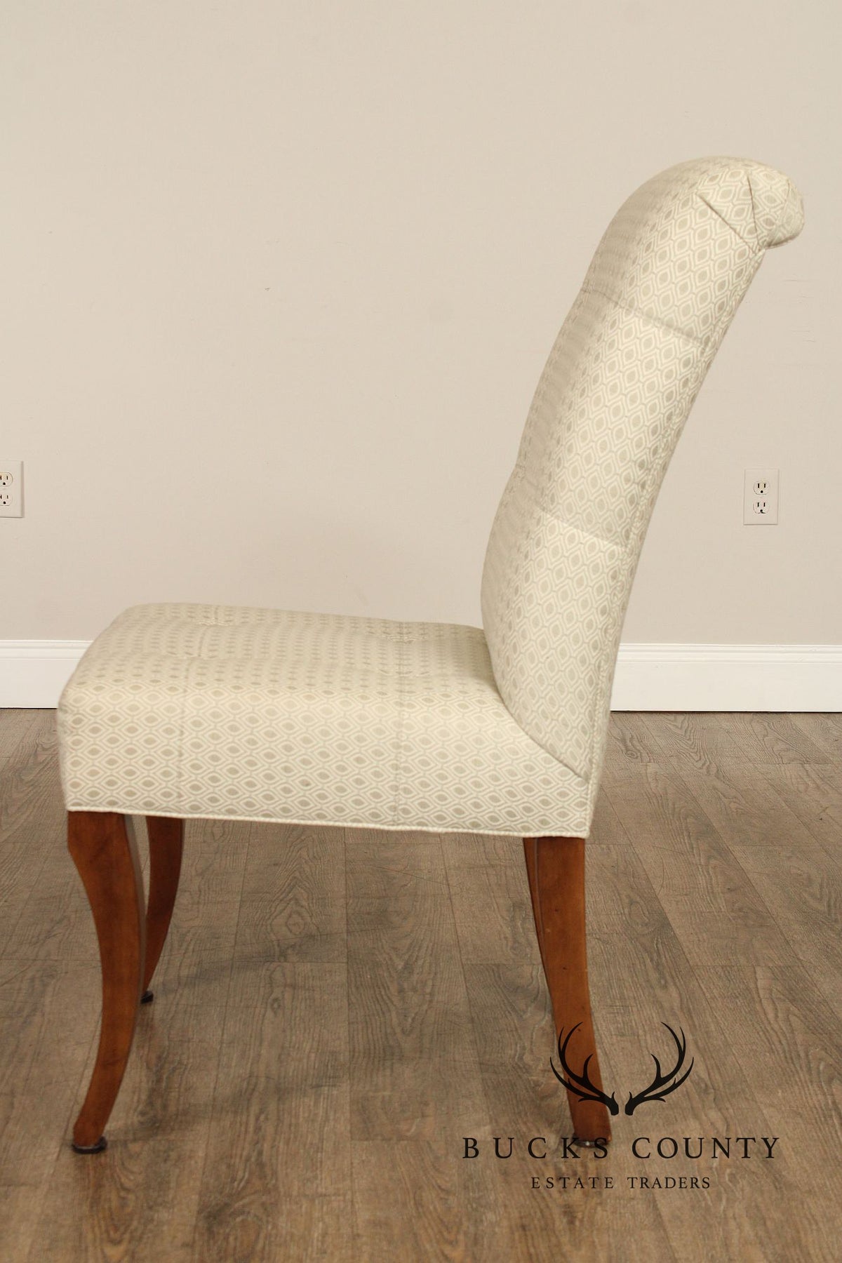 Ethan Allen Button-Tufted Slipper Chair