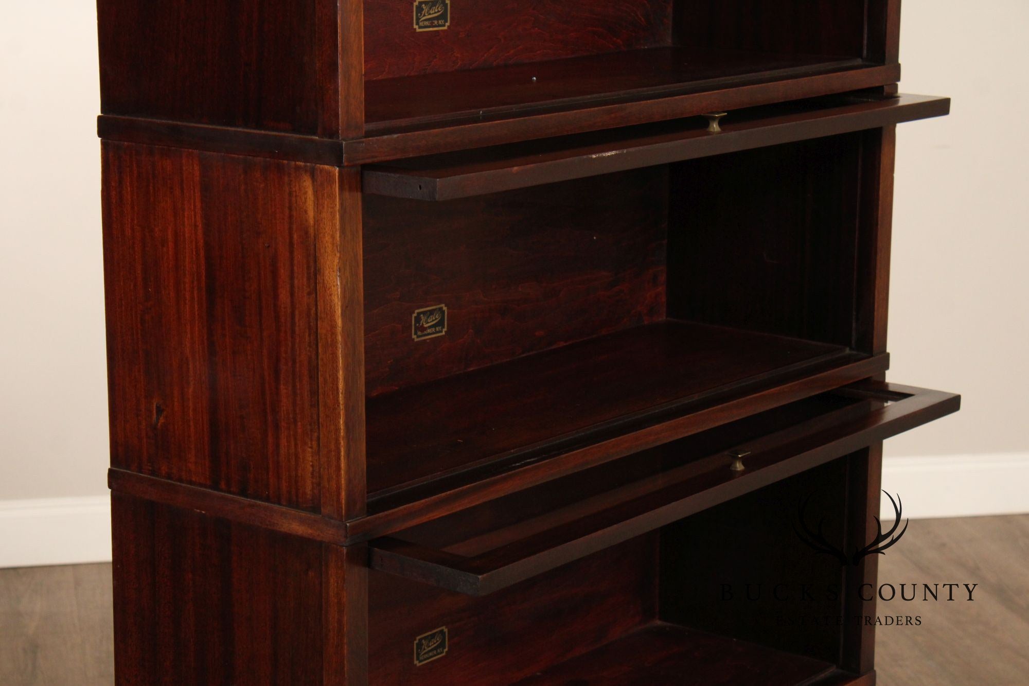 Hale Four-Stack Mahogany Barrister Bookcase