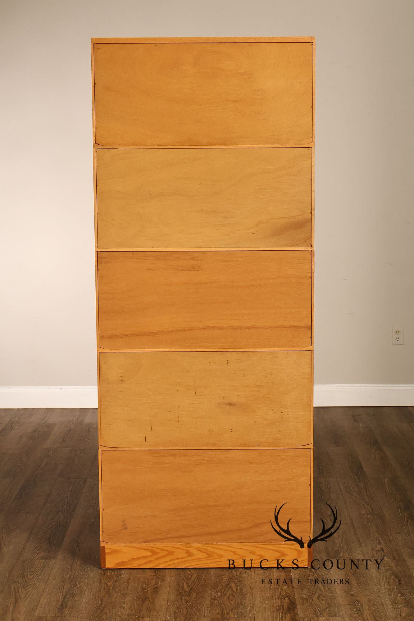 Amish Made Oak Five Stack Barrister Bookcase