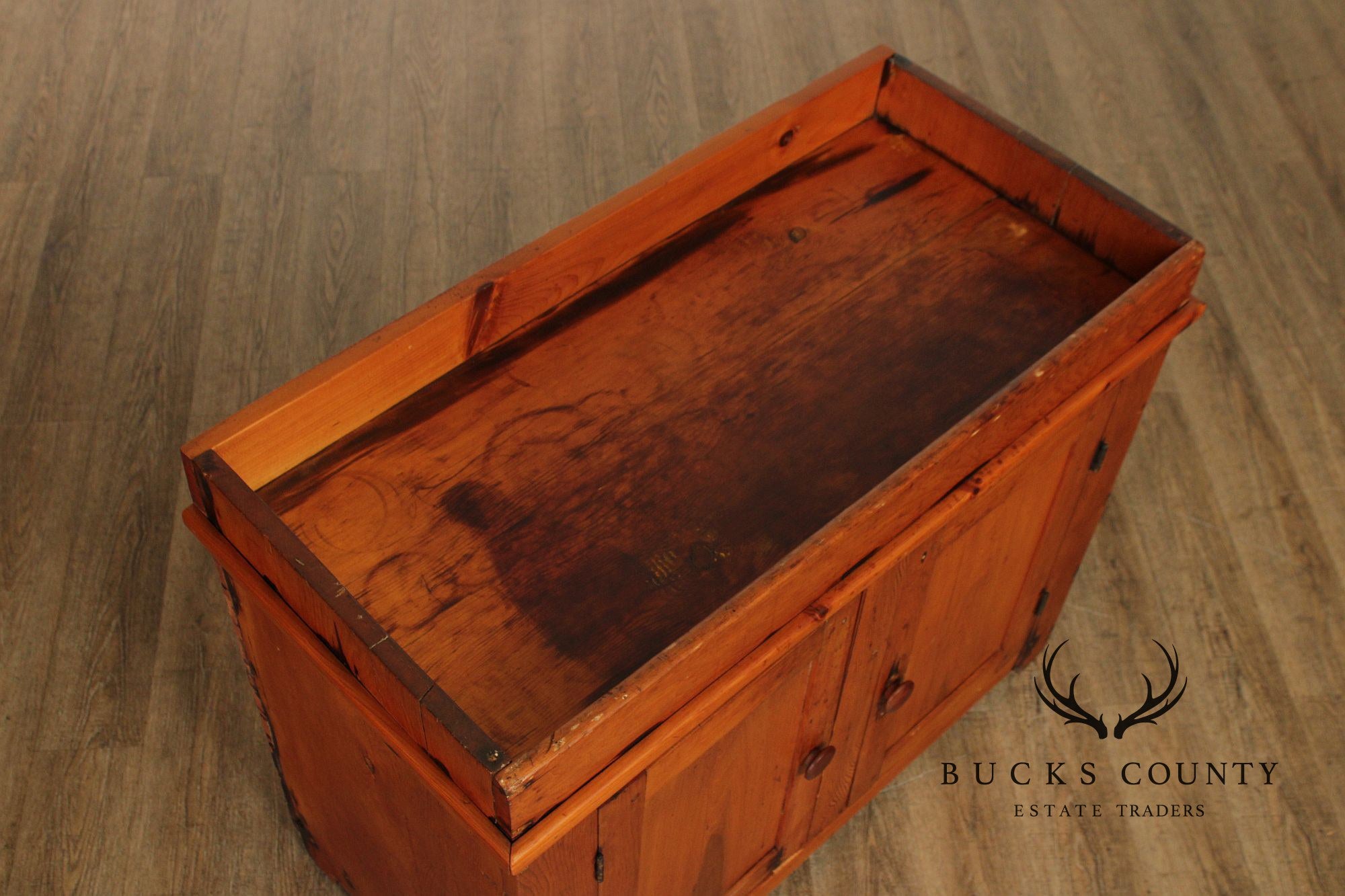 Antique Farmhouse Softwood Dry Sink