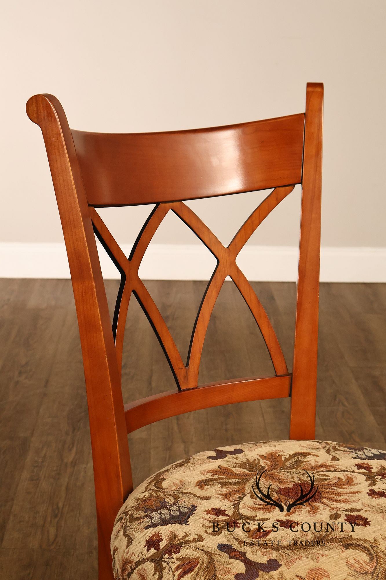 Harden Furniture Set Of Six Cherry Dining Chairs-European Interpretations Line