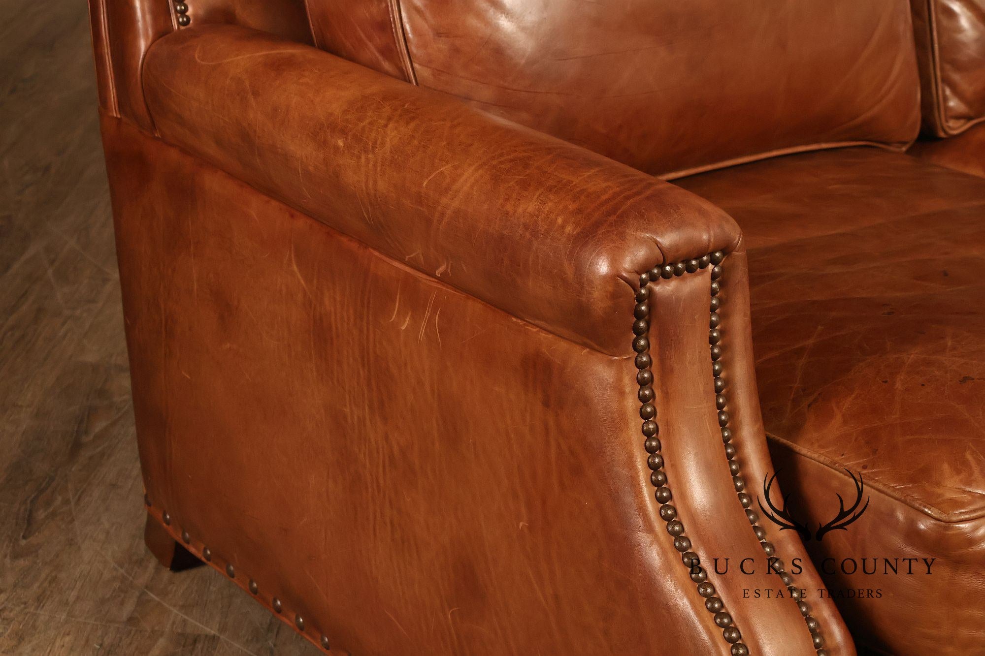 Hancock & Moore 'Rugby Club' Leather Sofa