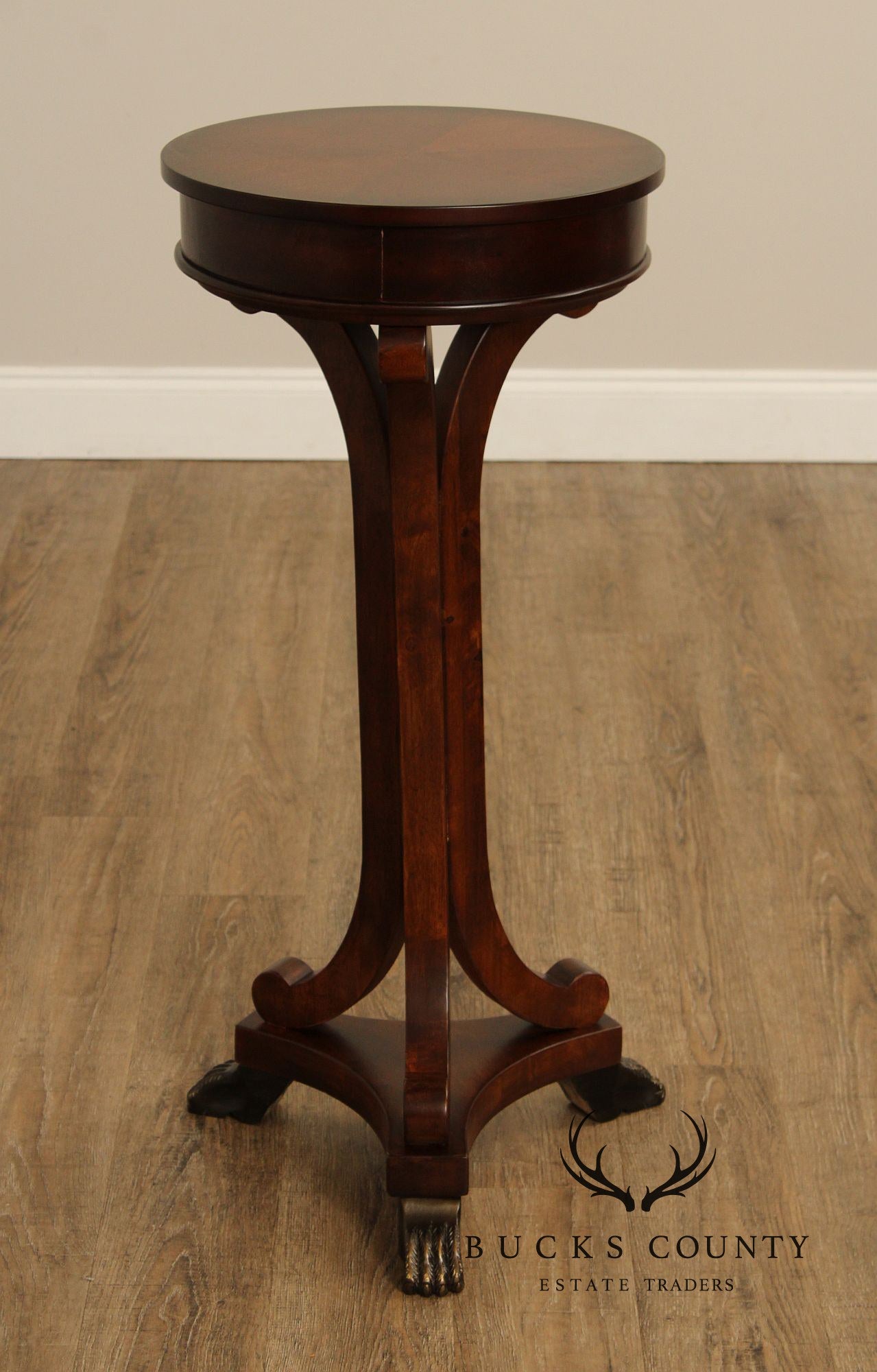 Empire Style Cherry Claw Foot Pedestal