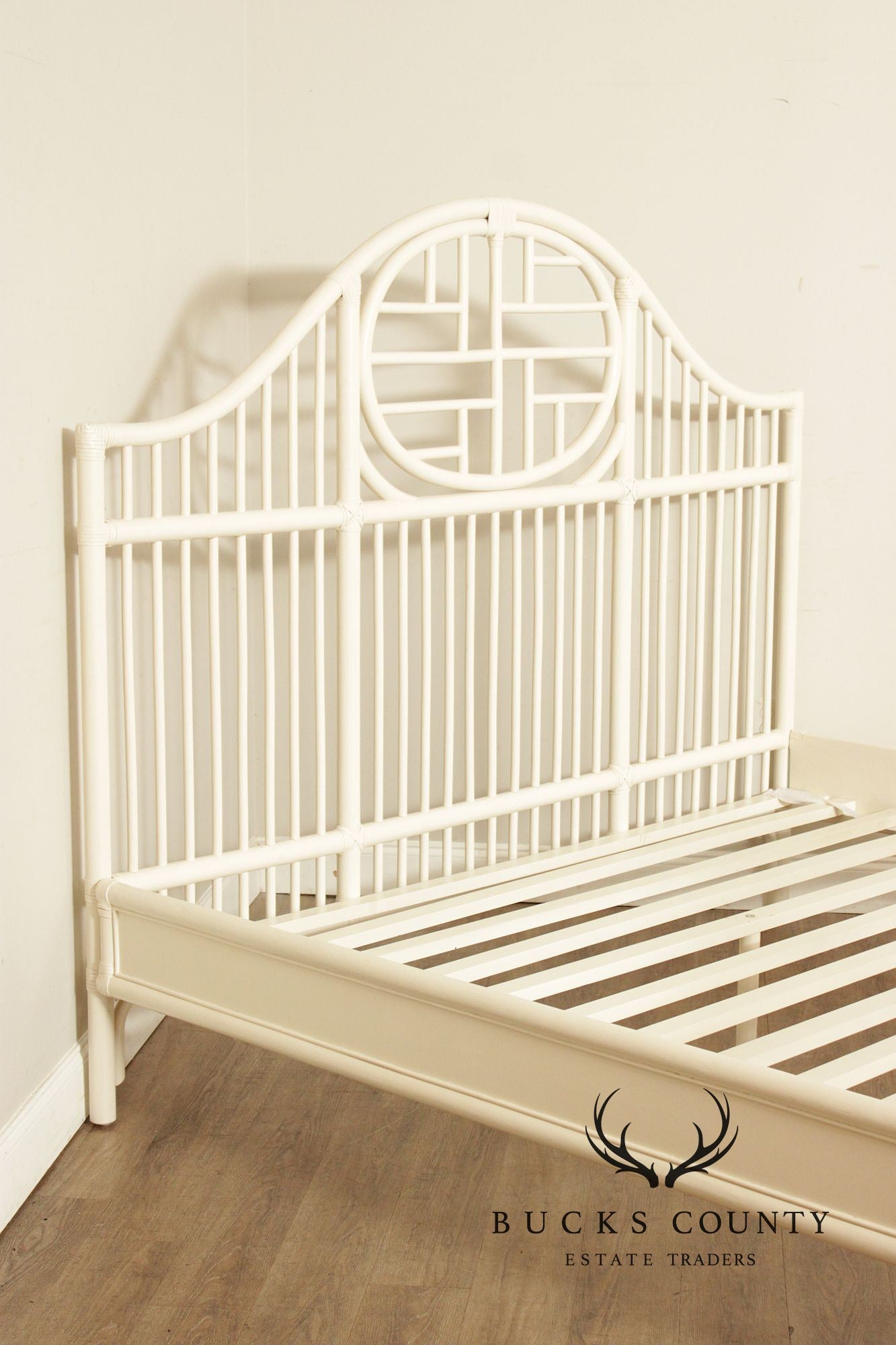 Serena & Lily King Size Cassia Rattan Bed Frame