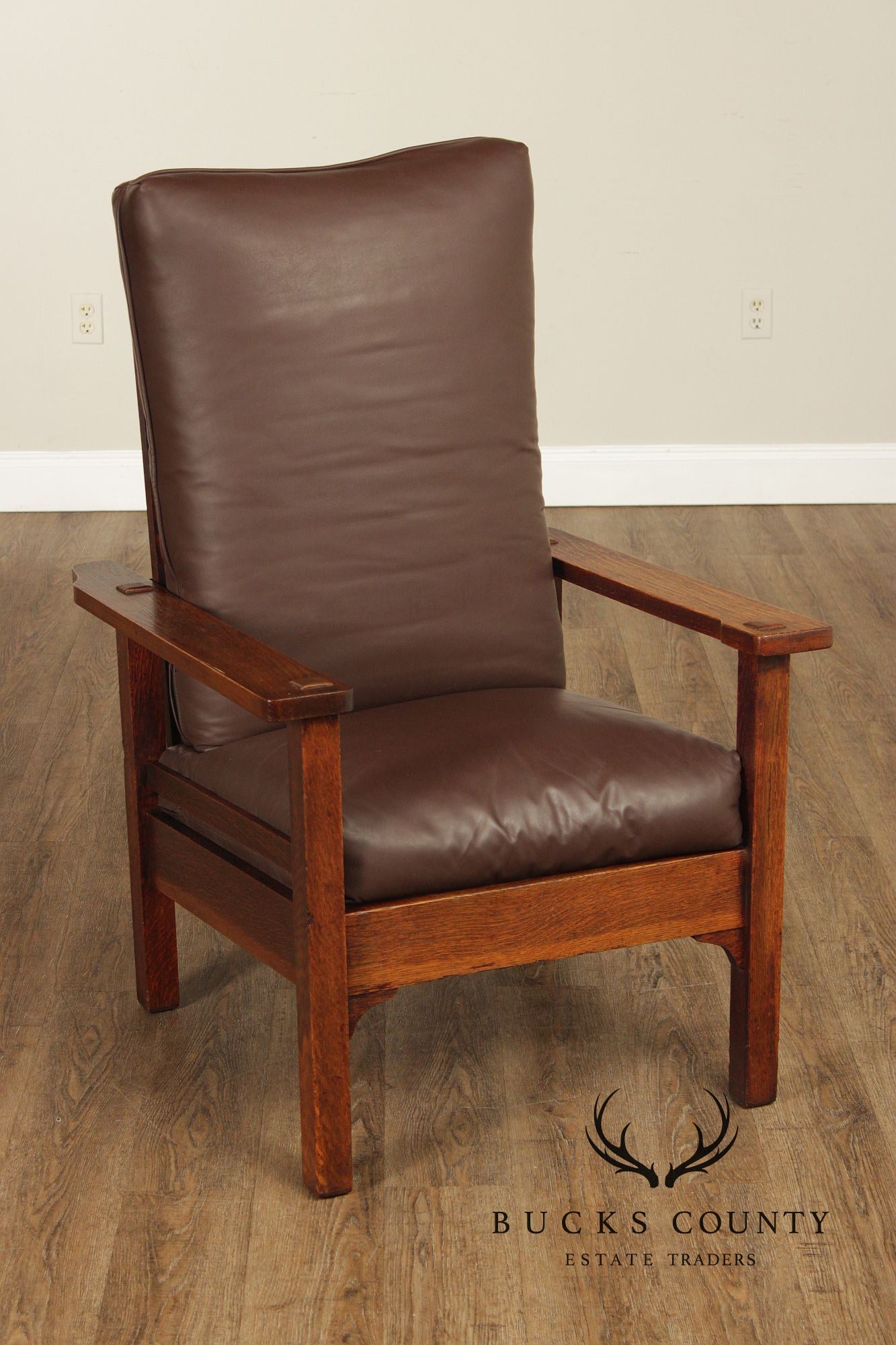 Stickley Brothers Antique Mission Oak Morris Chair