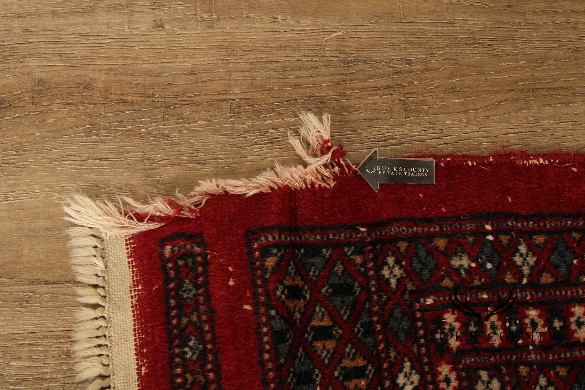 Persian Bokhara Style Red Wool Room Size Area Rug