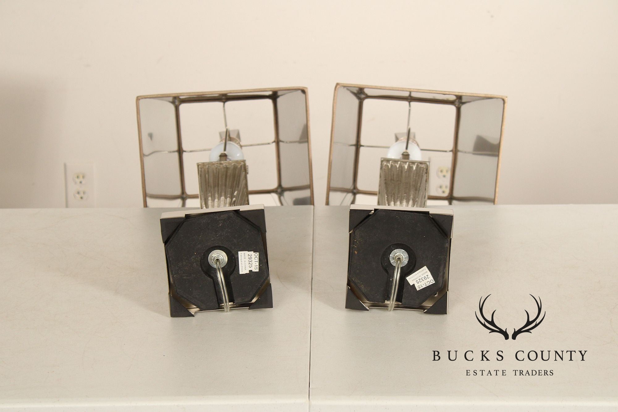 Uttermost Art Deco Style Pair of 'Canino' Table Lamps