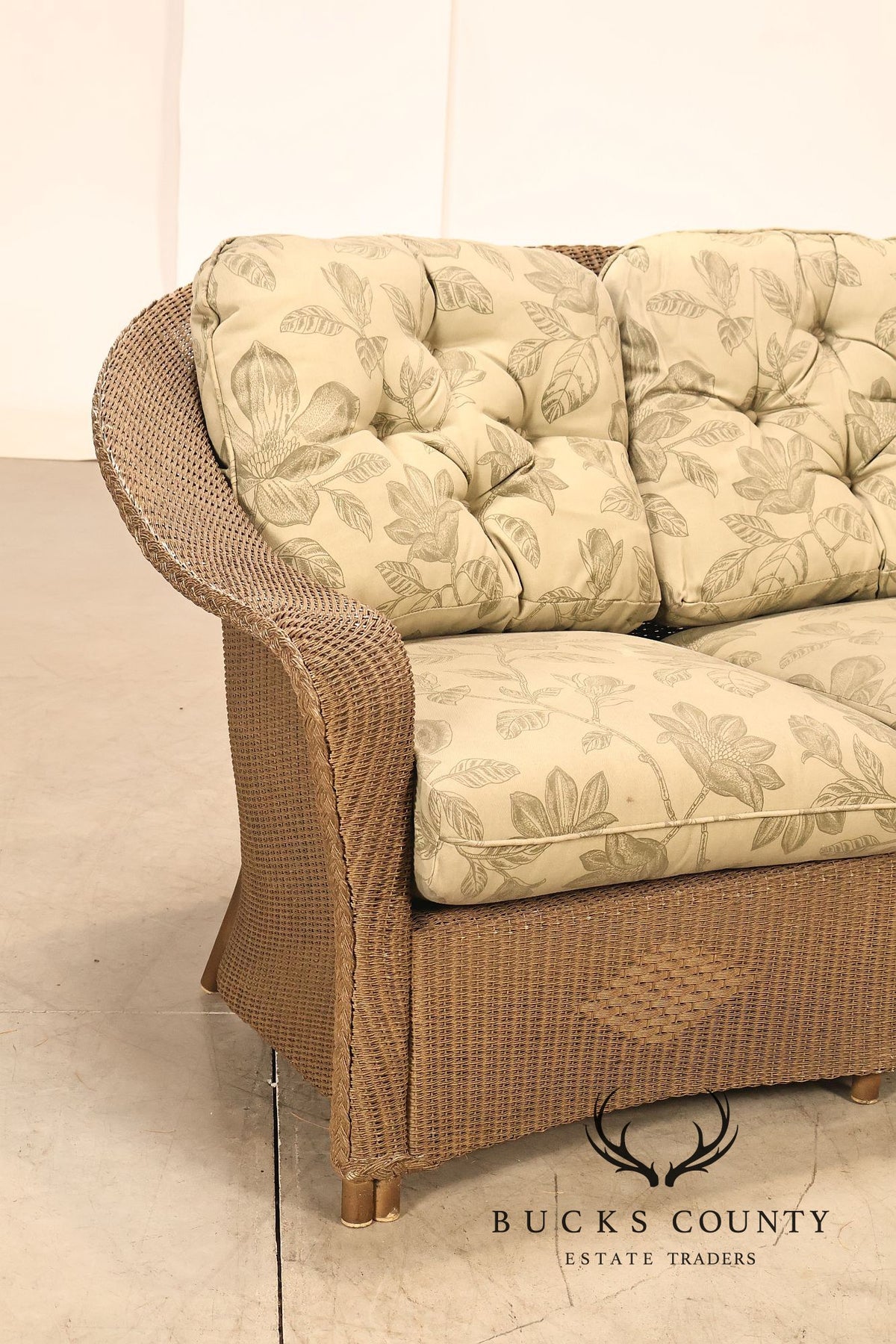 Lloyd Flanders Reflections All-Weather Lloyd Loom Wicker Loveseat