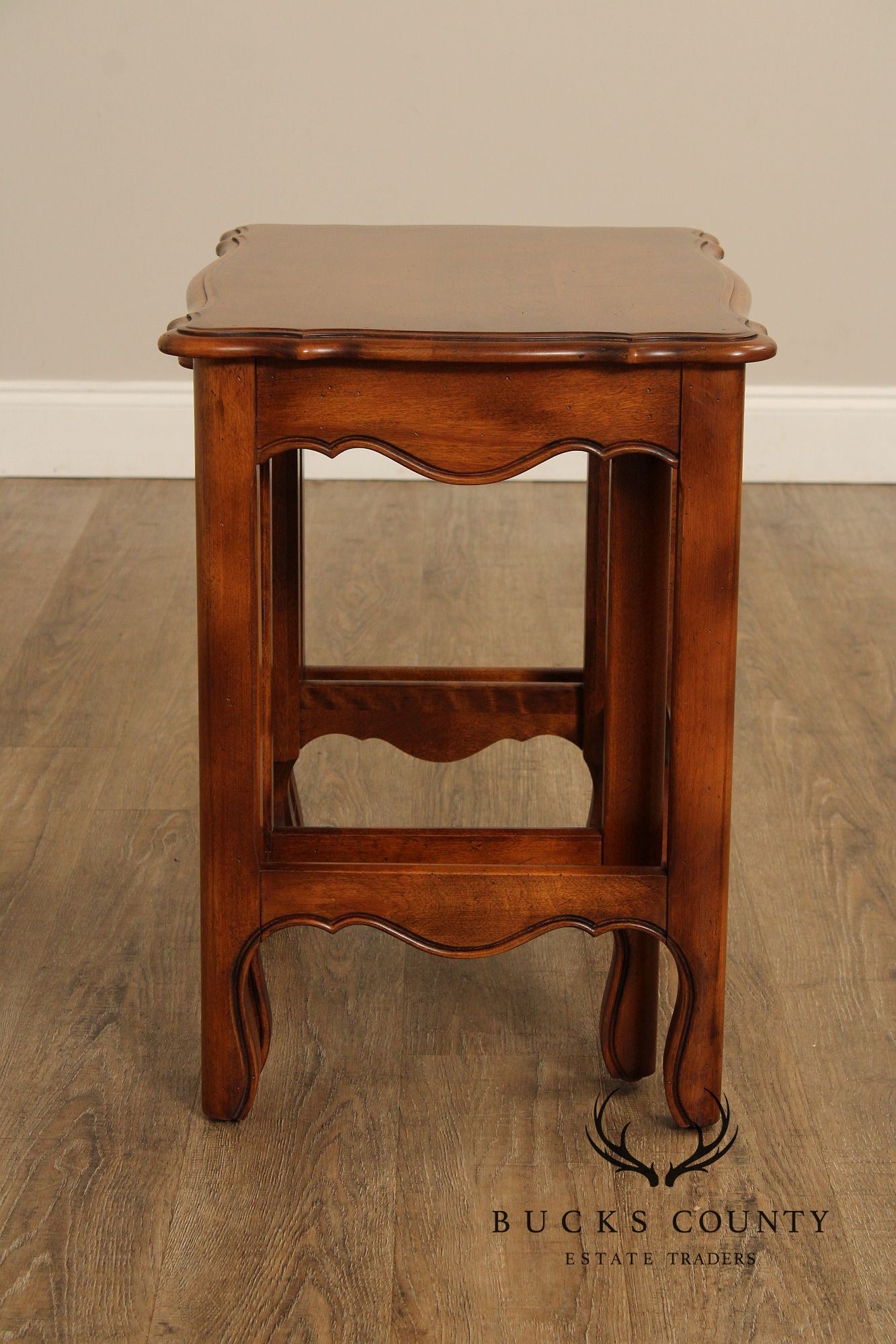 Ethan Allen French Country Style Maple Nesting Tables