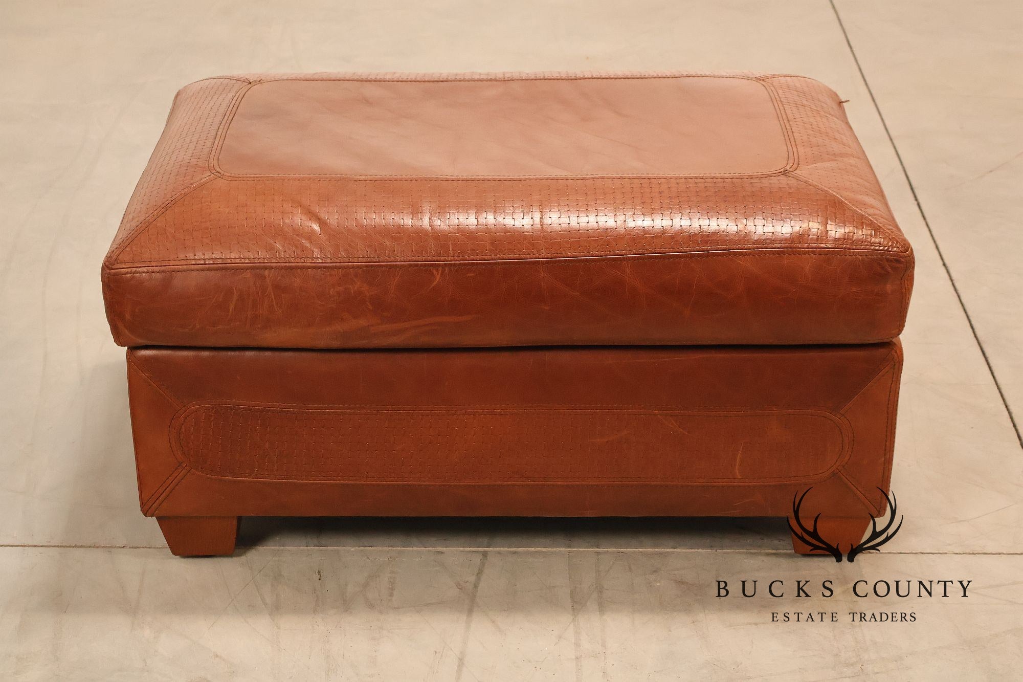 Stickley Santa Fe Leather Chair And Ottoman