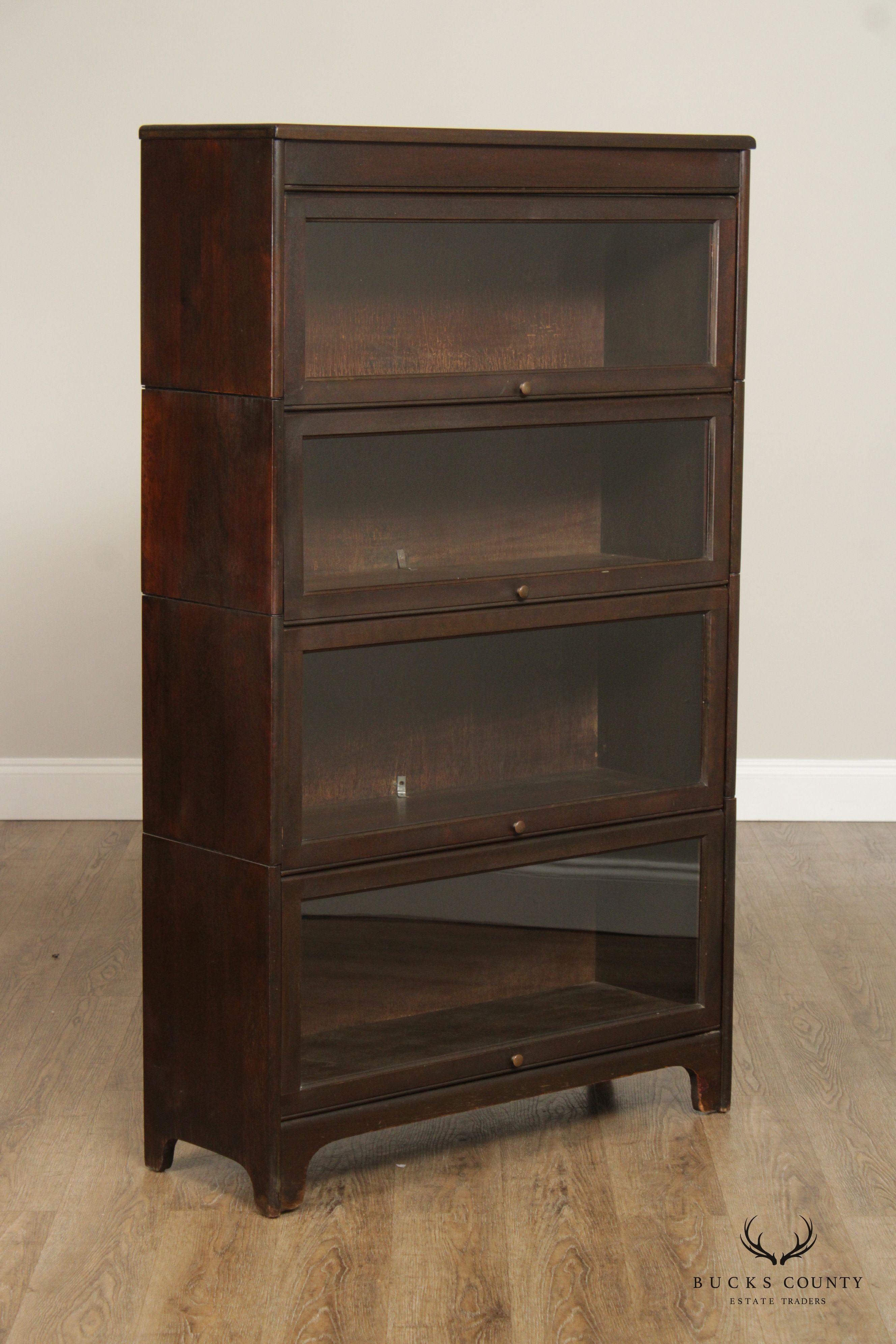 Grand Rapids Antique Four Section Barrister Bookcase