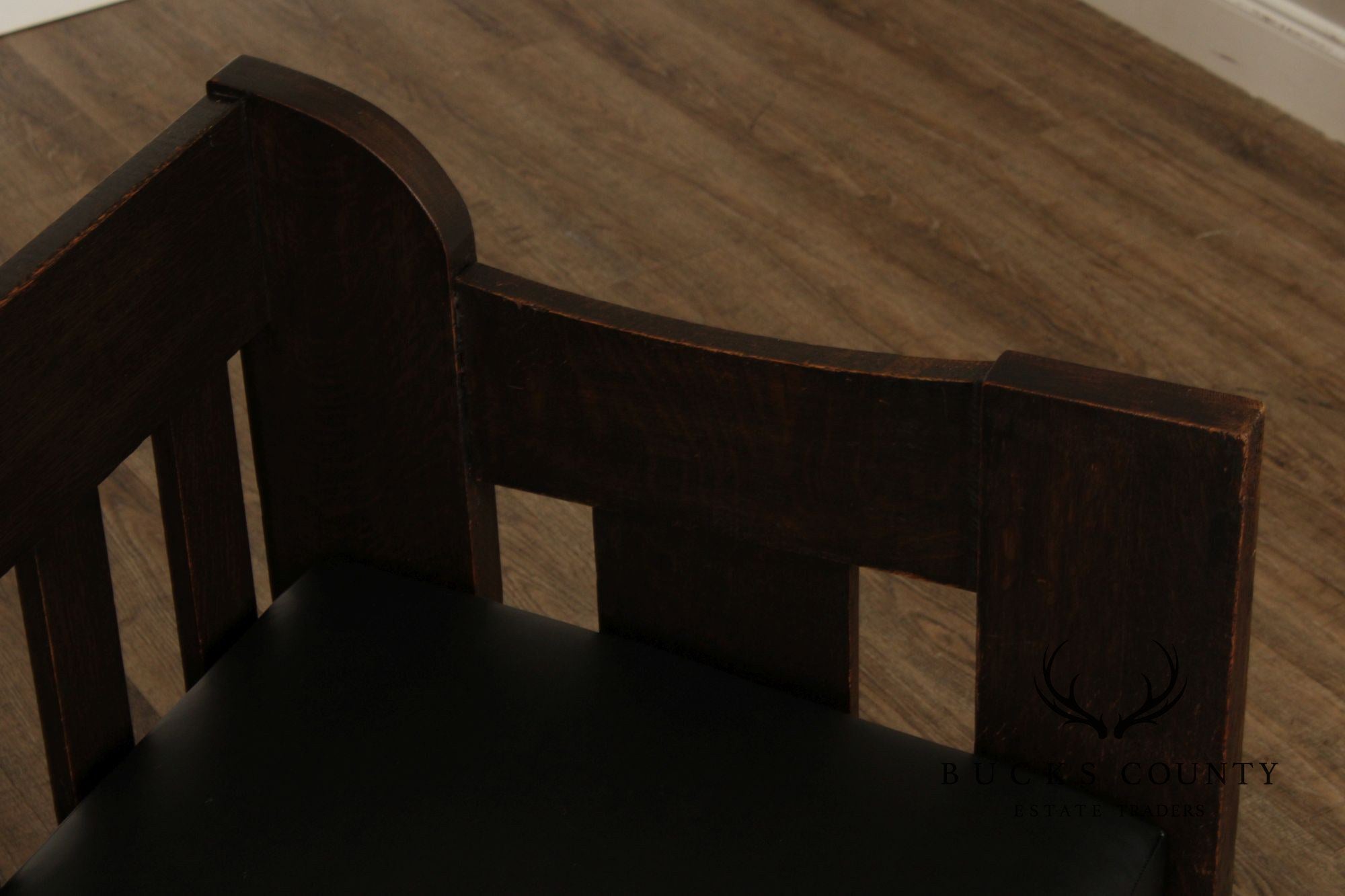Limbert Antique Arts & Crafts Oak Settle Sofa