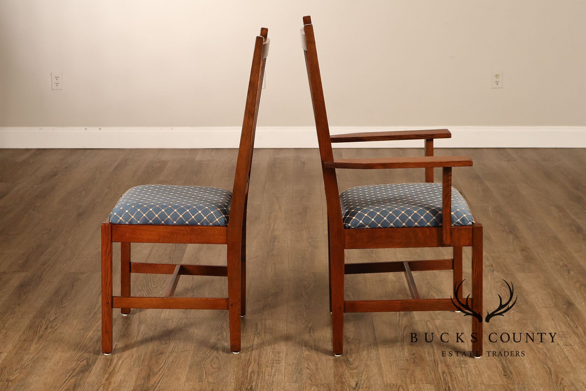 Stickley Mission Collection Set Of Eight Dining Chairs
