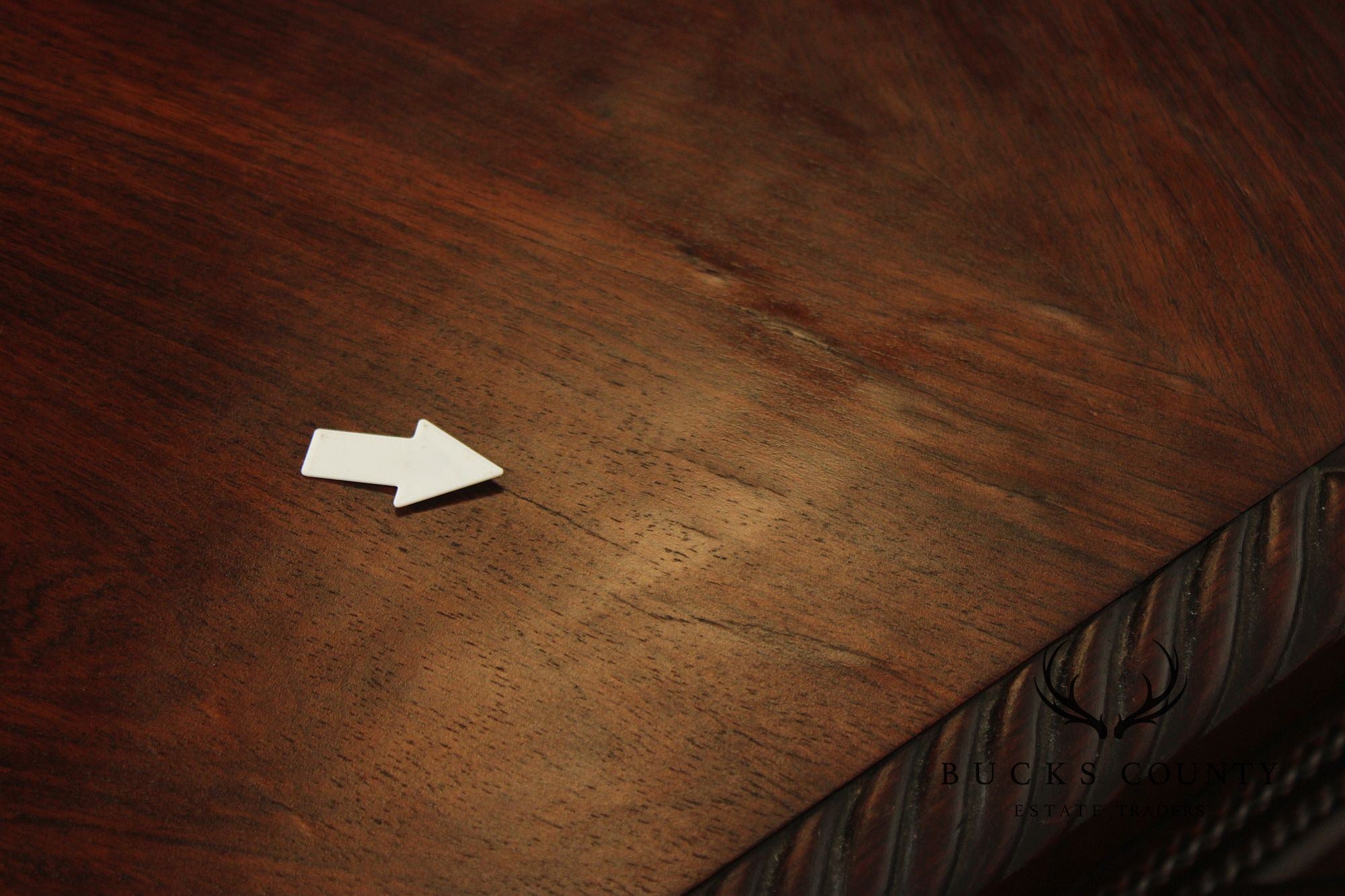 Antique Anglo Indian Carved Executive Desk