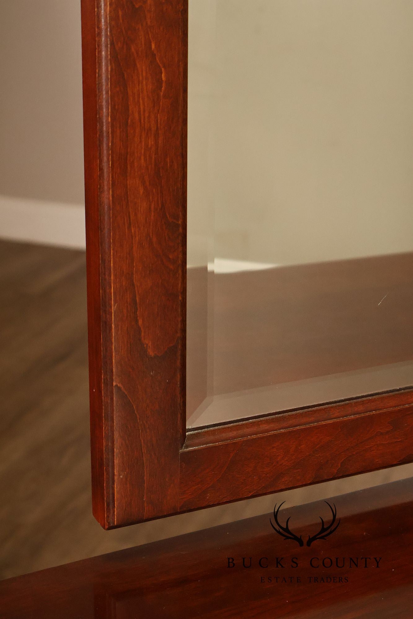 Pennsylvania House Chippendale Style Cherry Long Dresser with Mirror