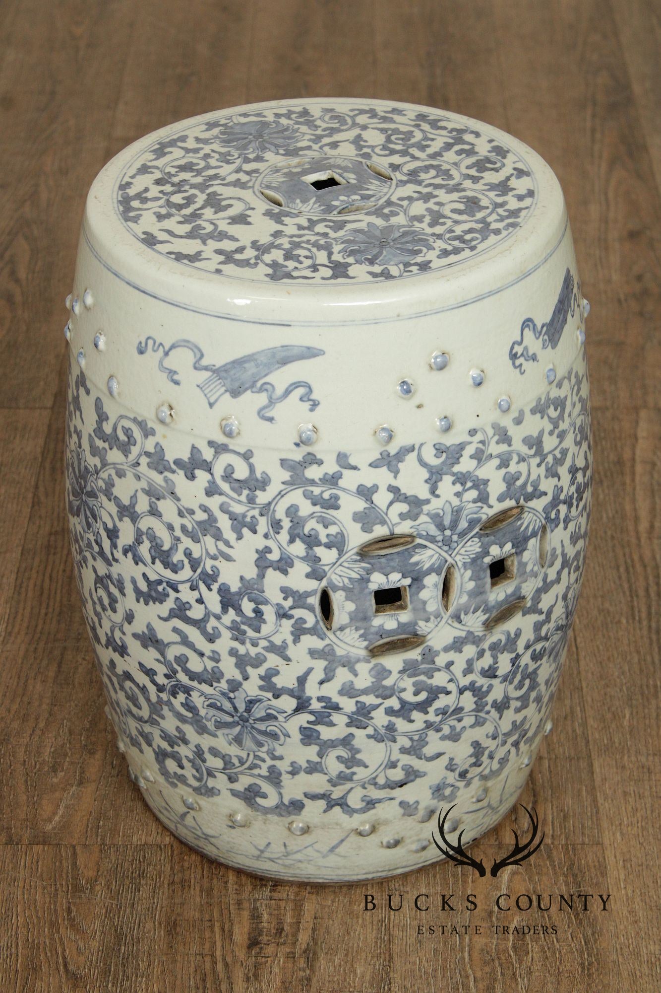 Chinese Blue and White Porcelain Garden Seat