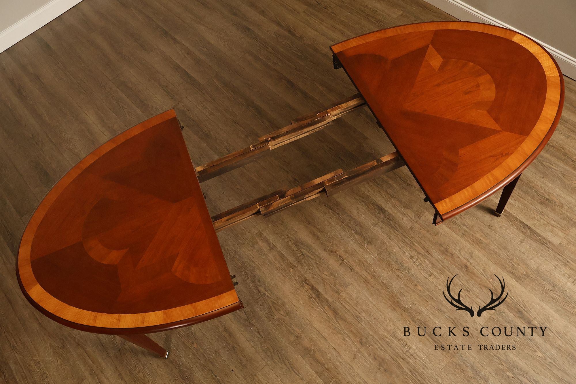 Harden Oval Cherry Banded Dining Table With Two Leaves