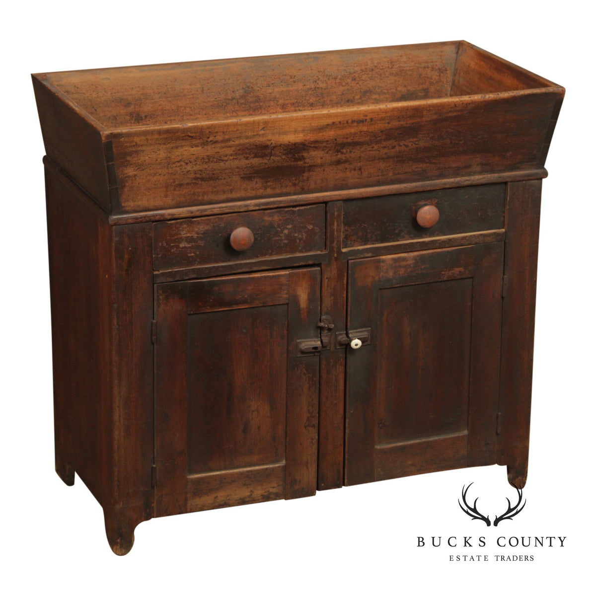 Antique Primitive Dry Sink Washstand Cabinet
