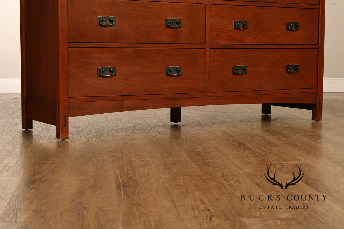 Stickley Mission Collection Oak Seven-Drawer Dresser