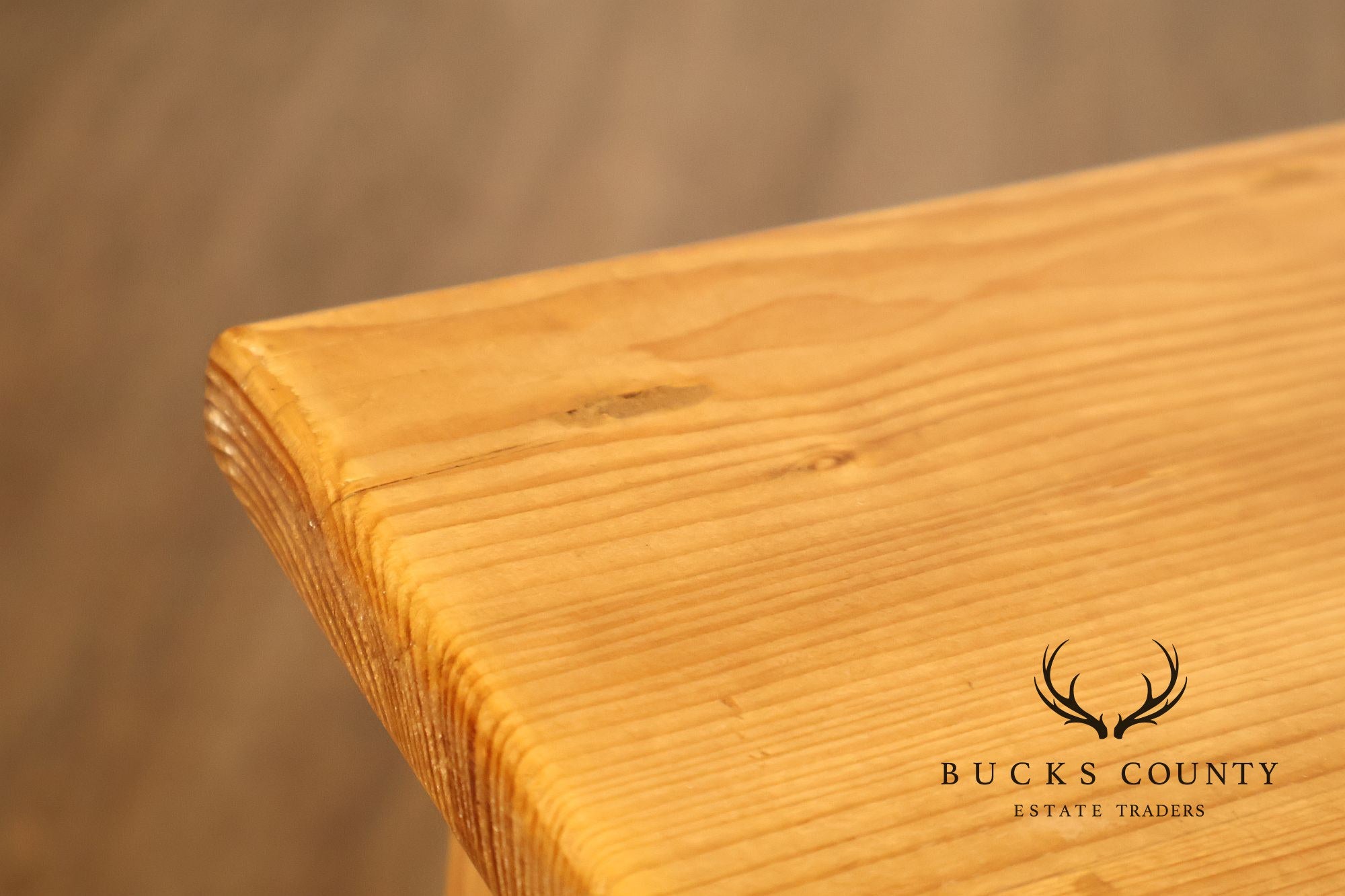 Rustic Style Pair of Pine Single Drawer Nightstands