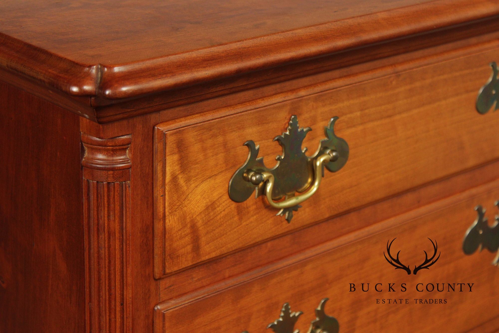 Robert Whitley Chippendale Style  Hand Crafted Cherry Chest Of Drawers