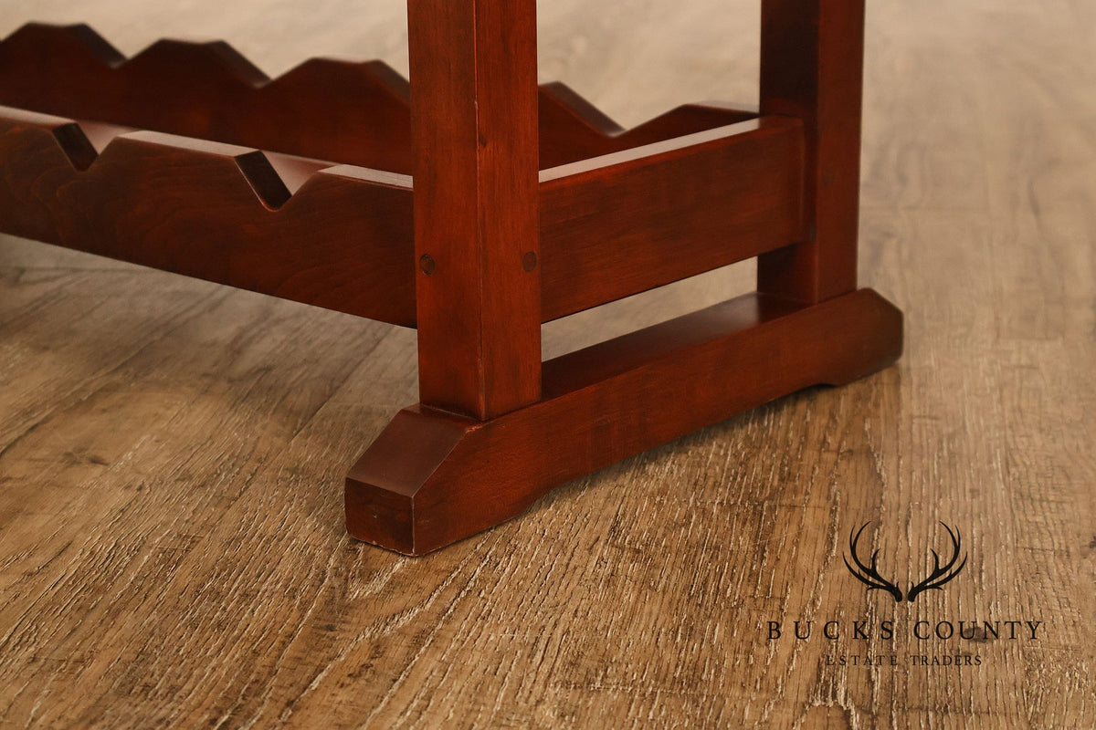 Stickley 2013 Collector Edition Cherry Harvey Ellis Wine Rack With Inlay