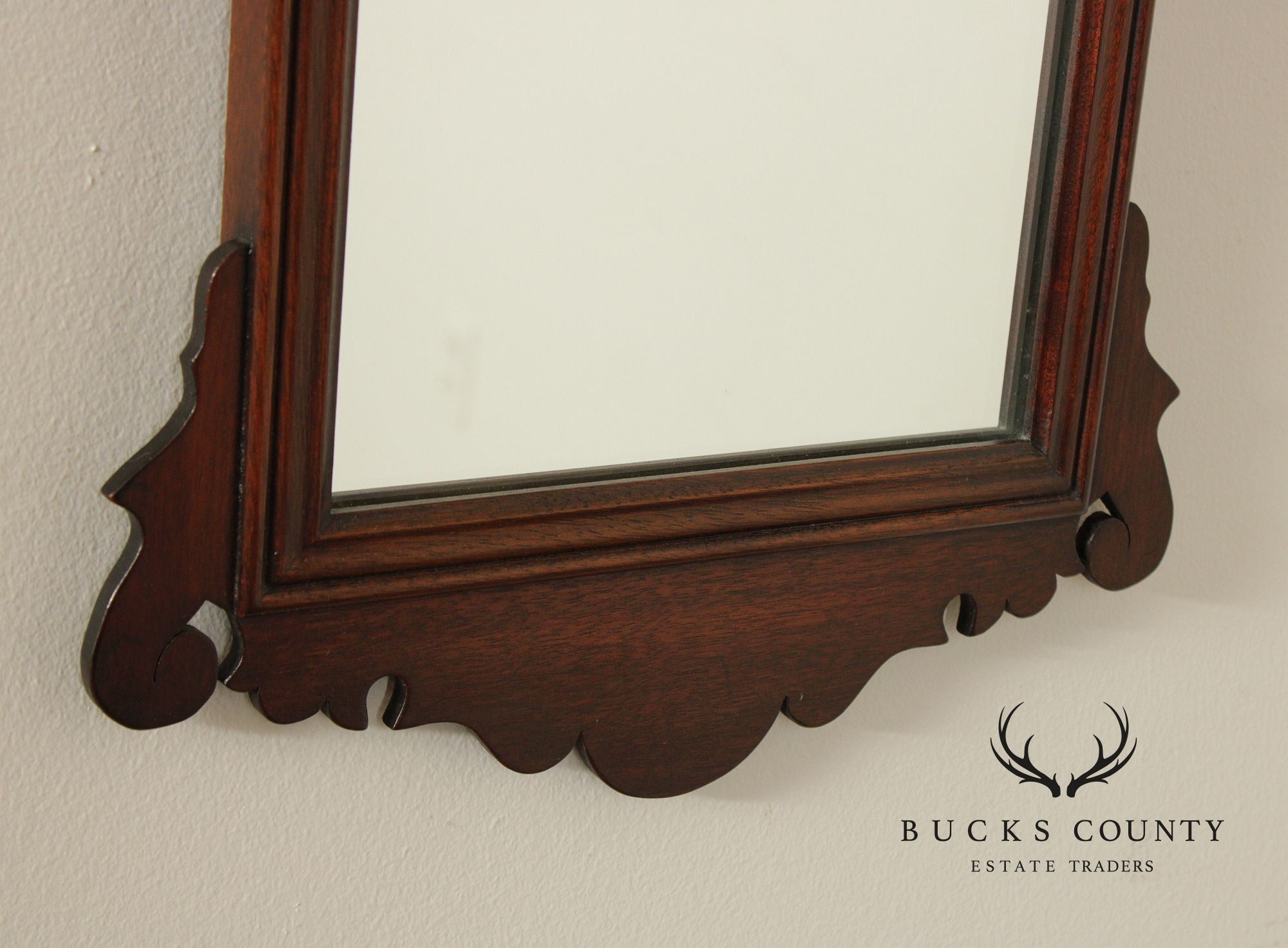 Henkel Harris Chippendale Style Mahogany Mirror