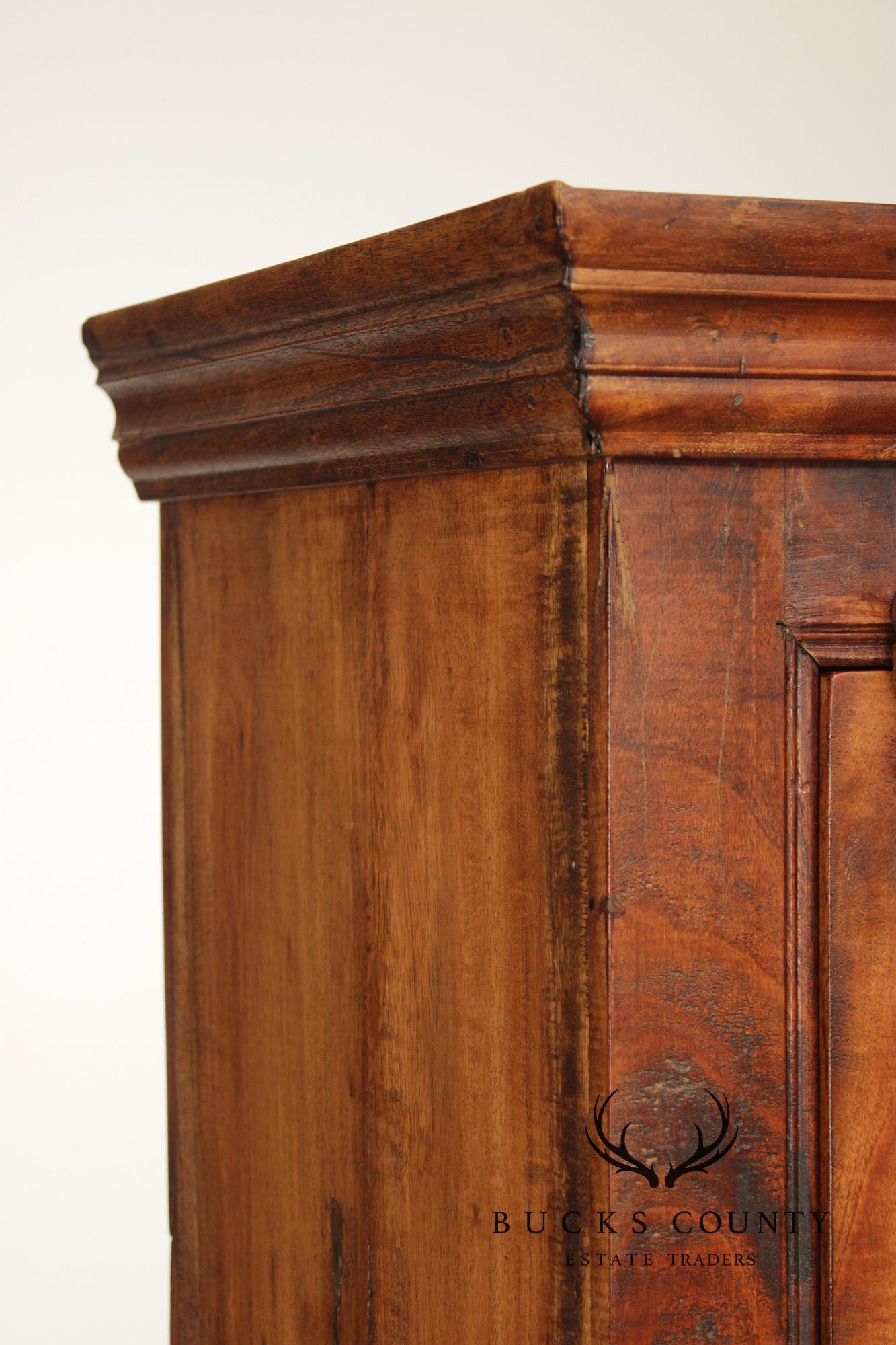 Rustic European Style Tall Narrow Single Door Cabinet