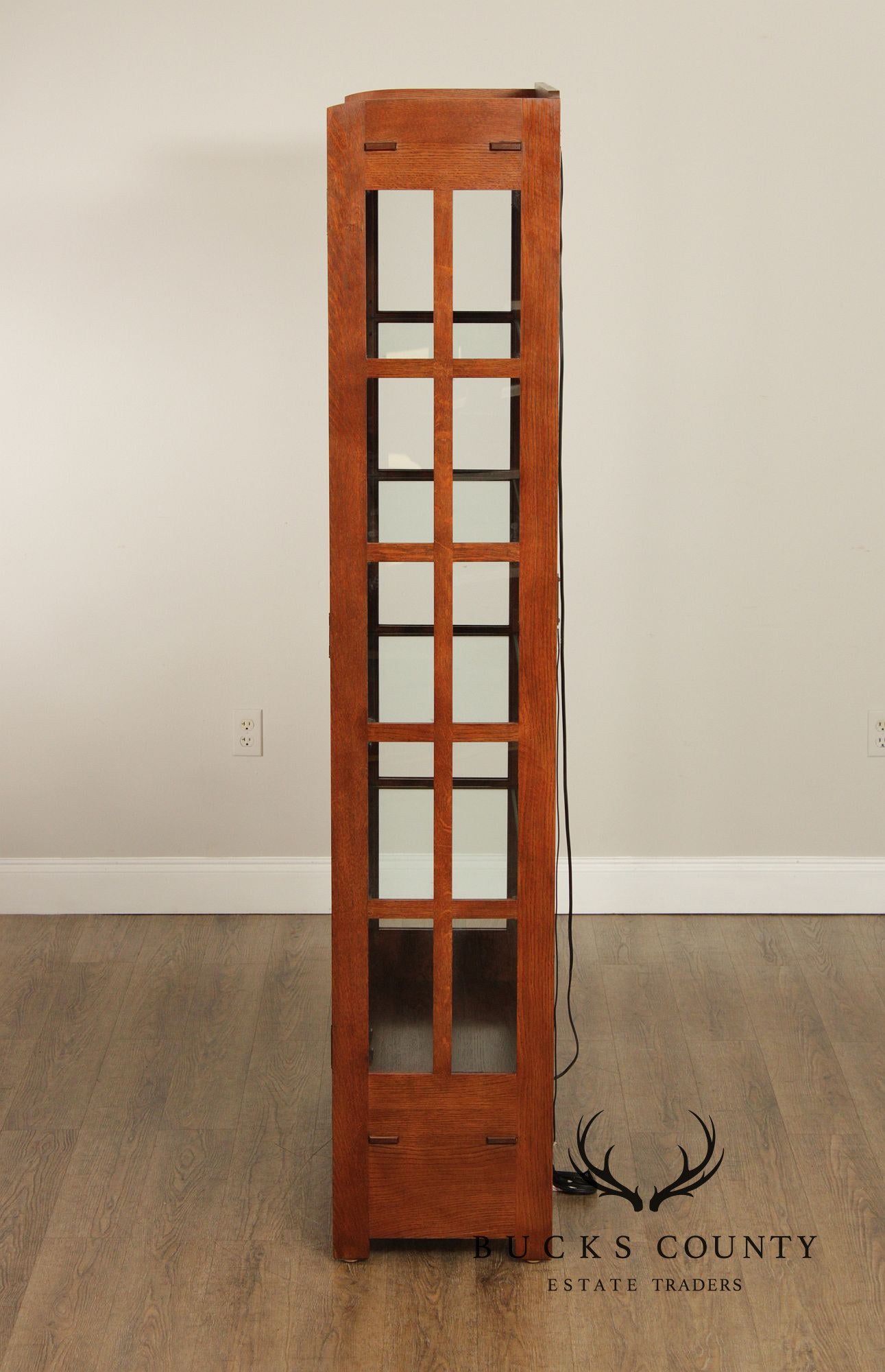 Stickley Mission Collection Oak Display Cabinet