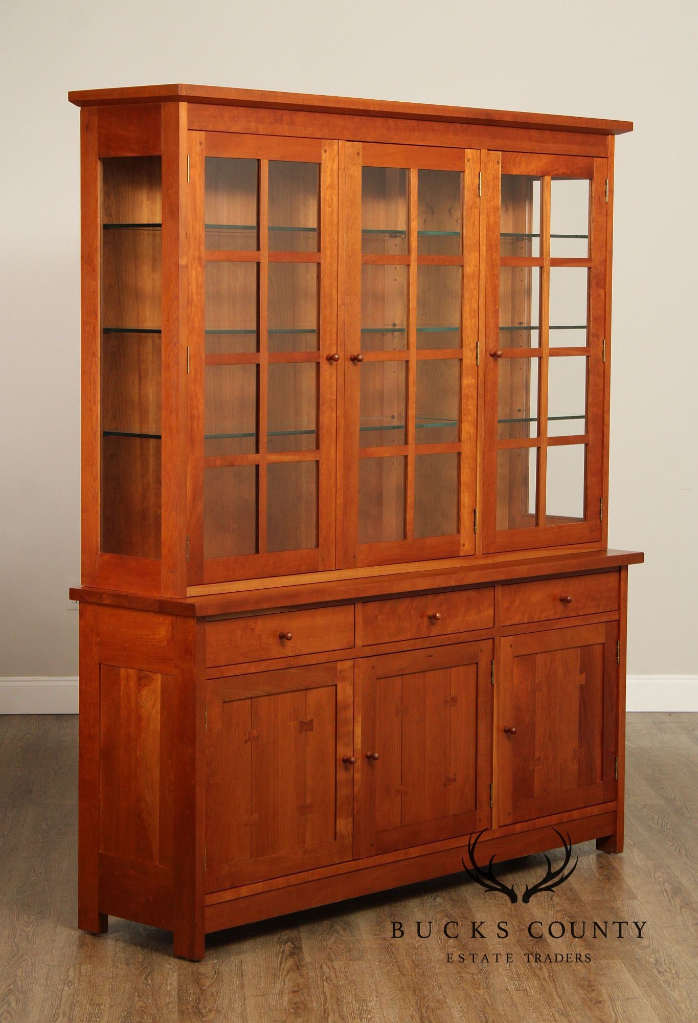 Stickley Mission Collection Cherry China Display Cabinet