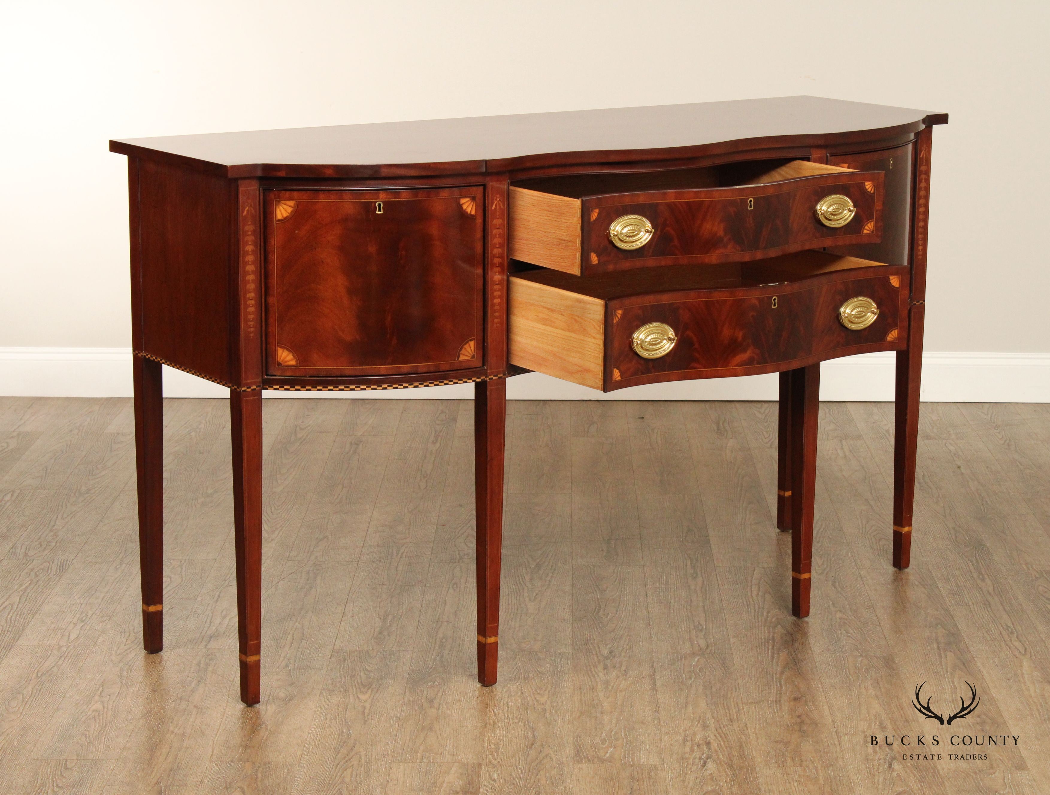 Councill Hepplewhite Style Inlaid Mahogany Sideboard