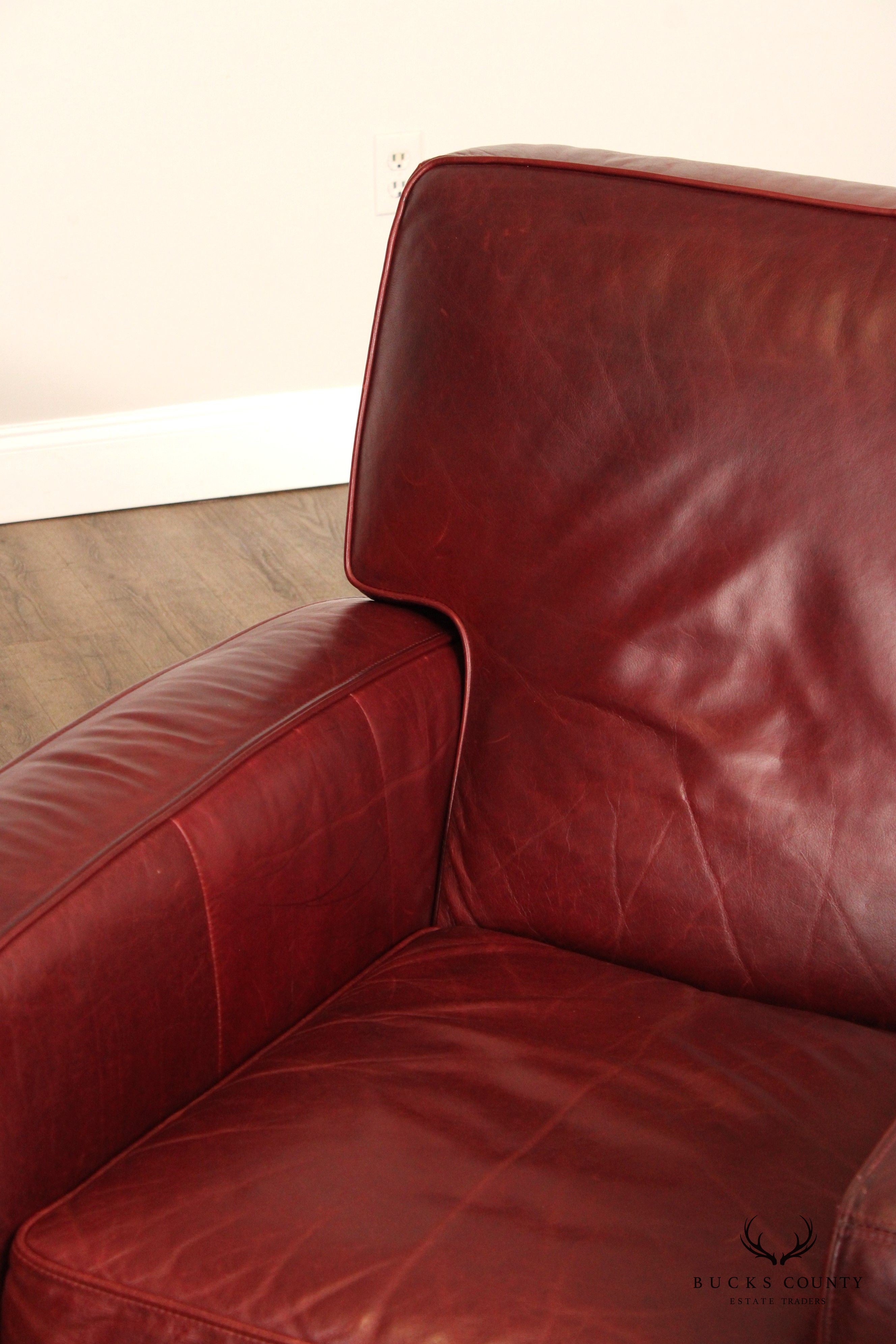 Crate & Barrel Leather Recliner