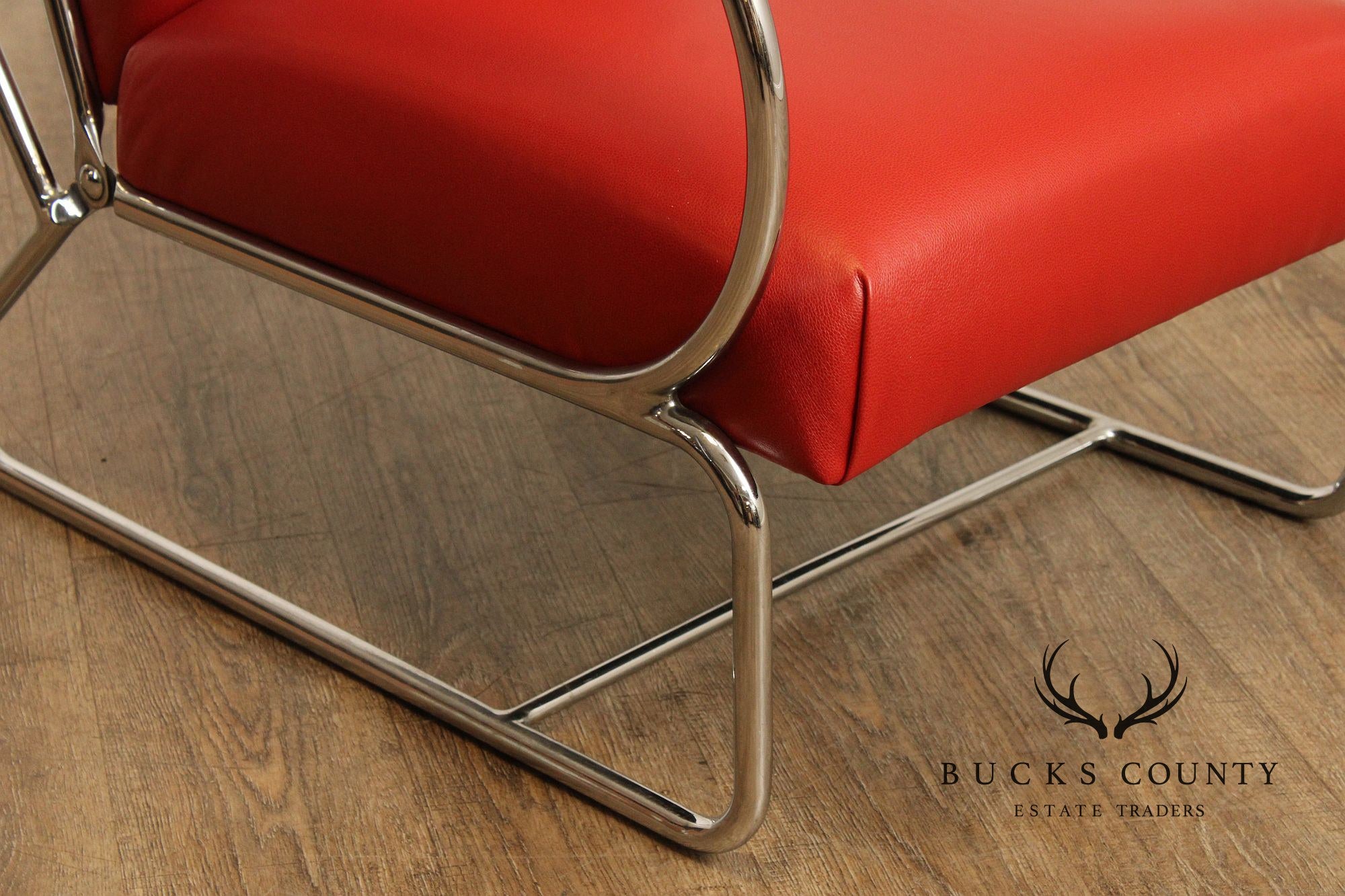 Gispen Art Deco Style Chrome Reclining '401' Lounge Chair