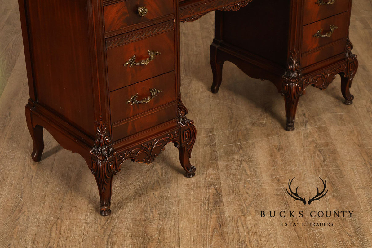 1940’s Flame Mahogany Writing Desk