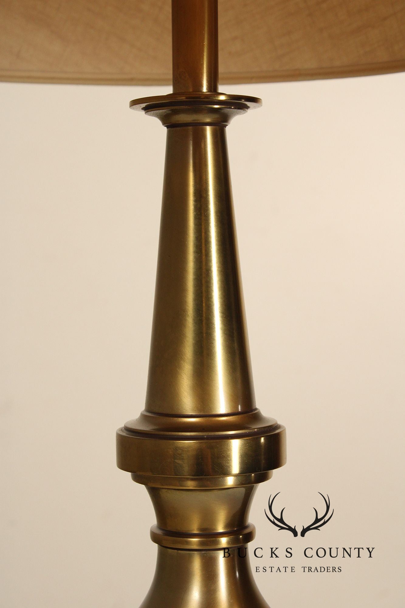 Vintage Stiffel Pair of Brass Baluster Table Lamps
