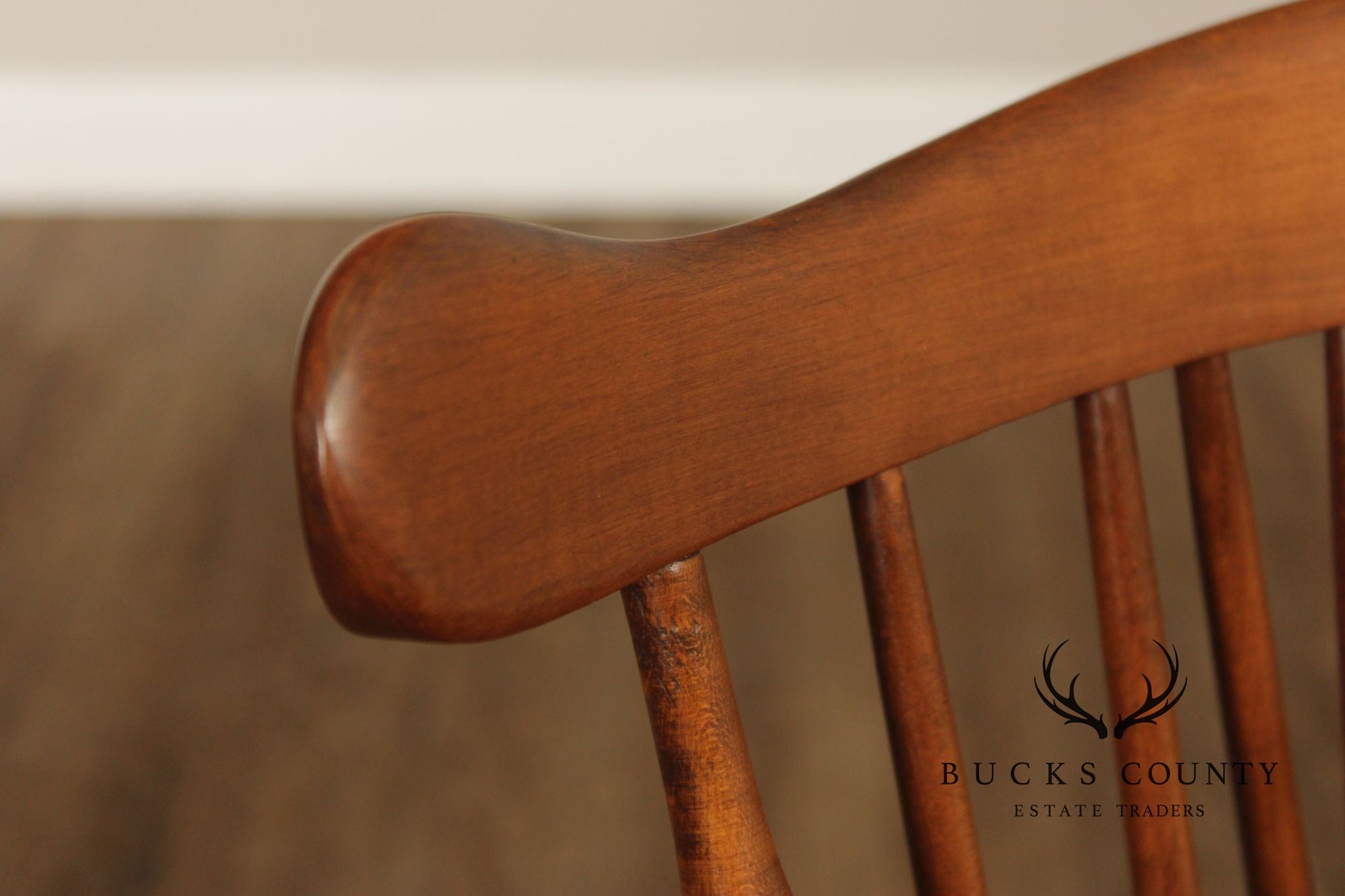 Heywood Wakefield Vintage Set of Six Maple Windsor Dining Chairs