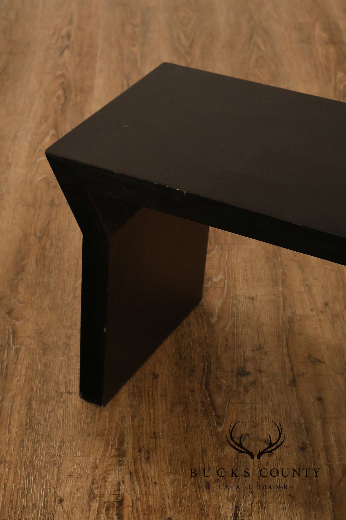Modern Black Lacquer Bench or Console