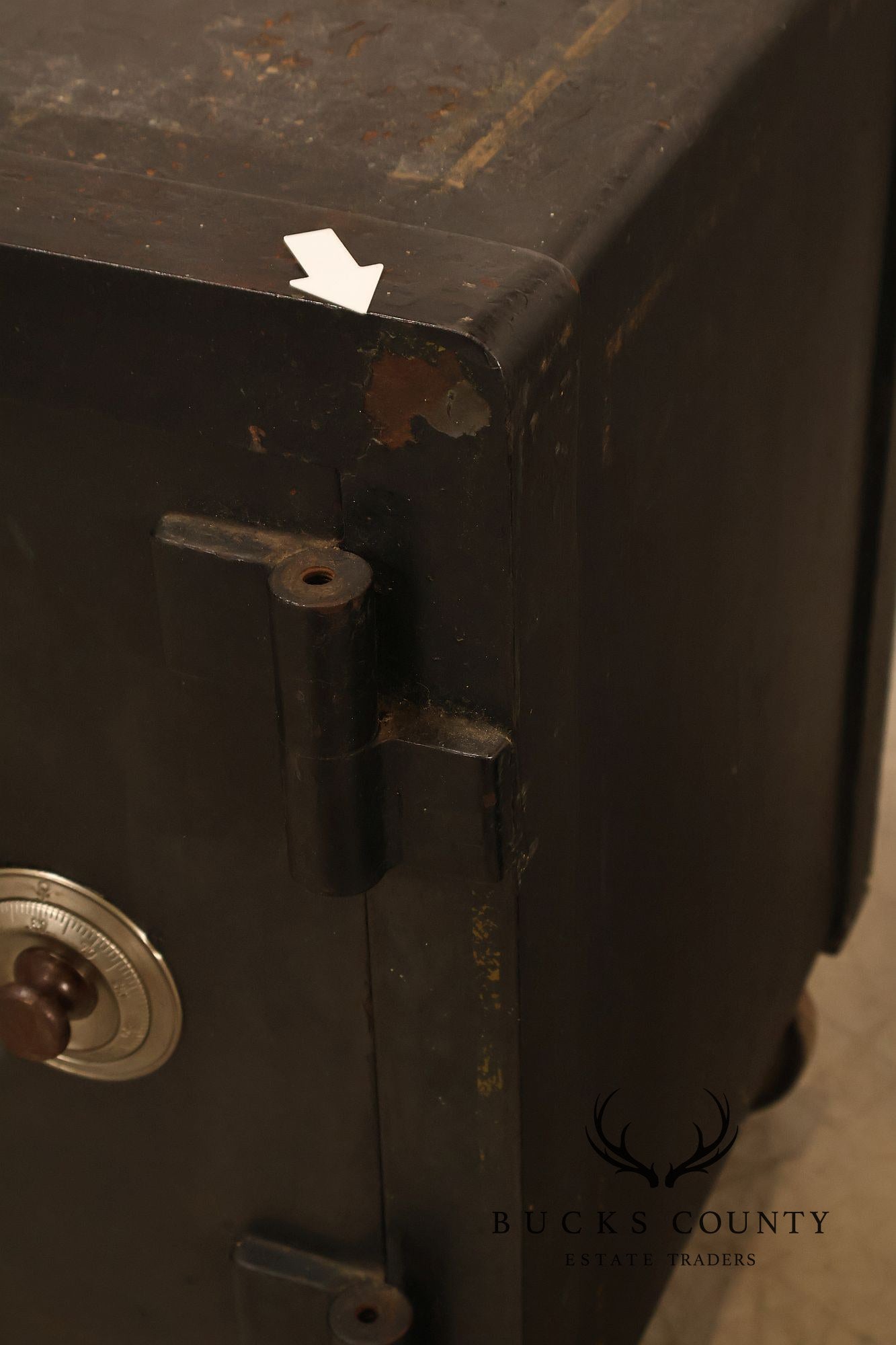 Antique Hall's Safe Company Iron Safe On Casters
