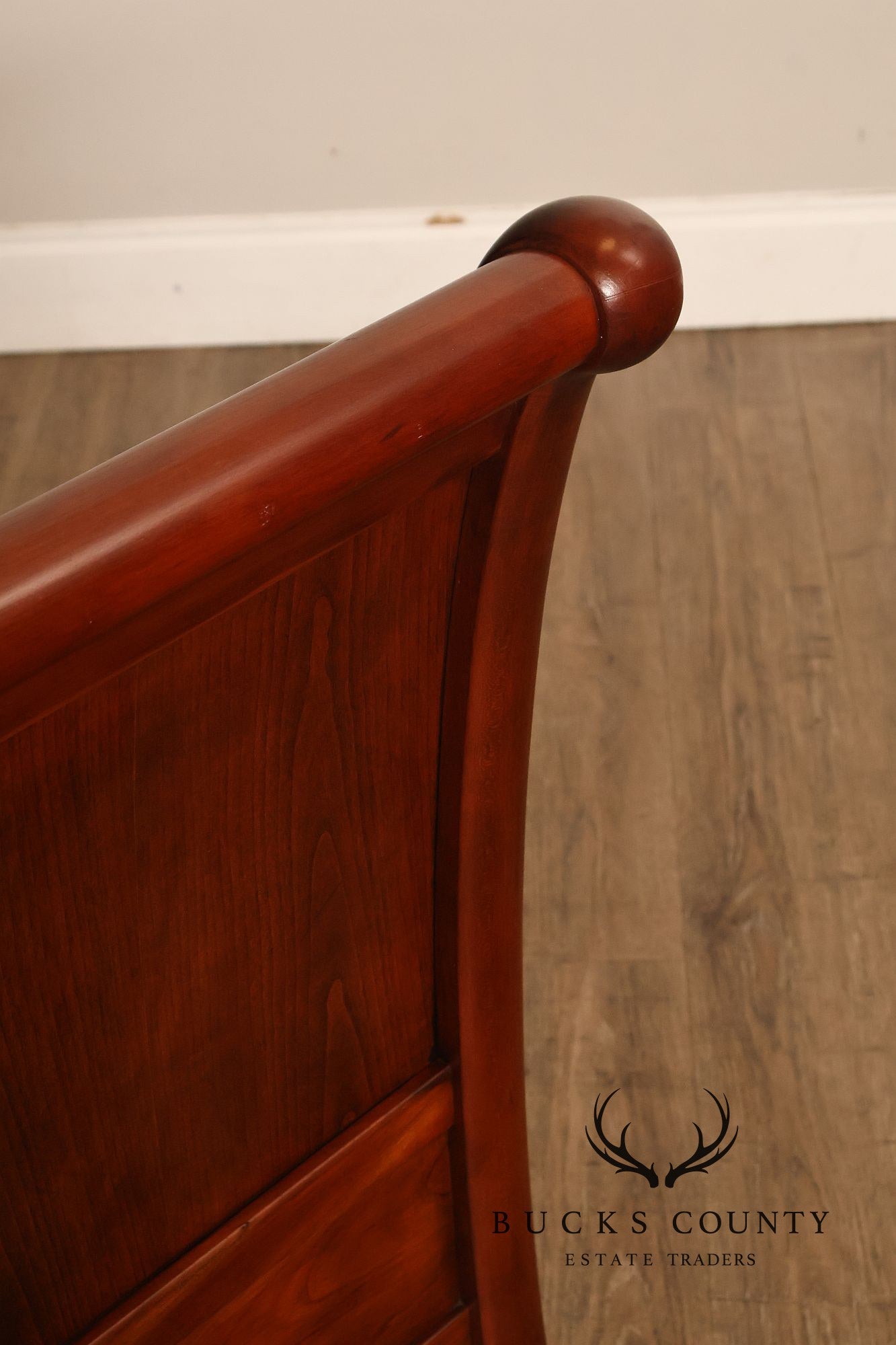 Stickley Cherry Sleigh Queen Bed