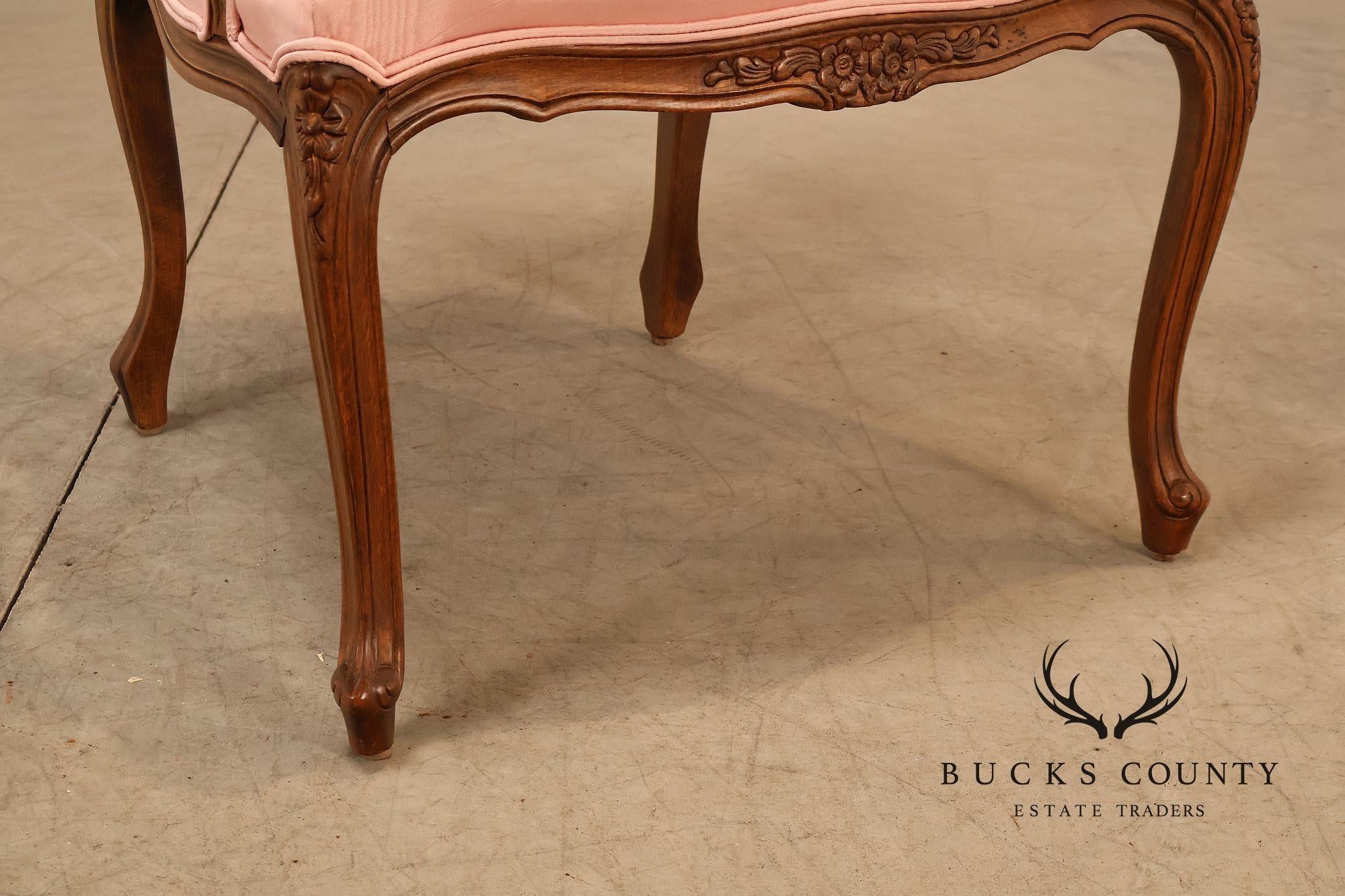 Ethan Allen French Louis XV Style Fauteuil Armchair